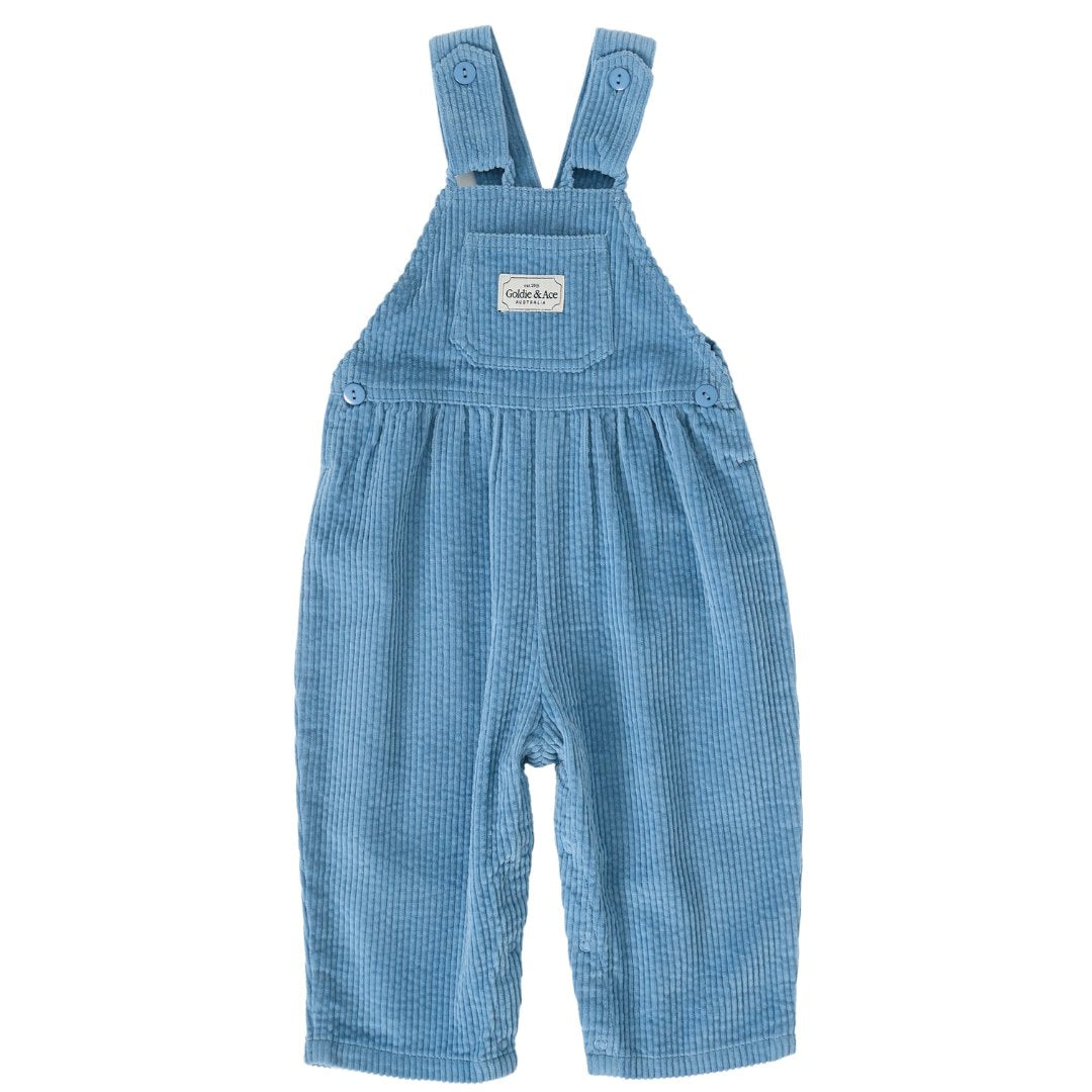 Sammy Corduroy Overalls Duck Egg
