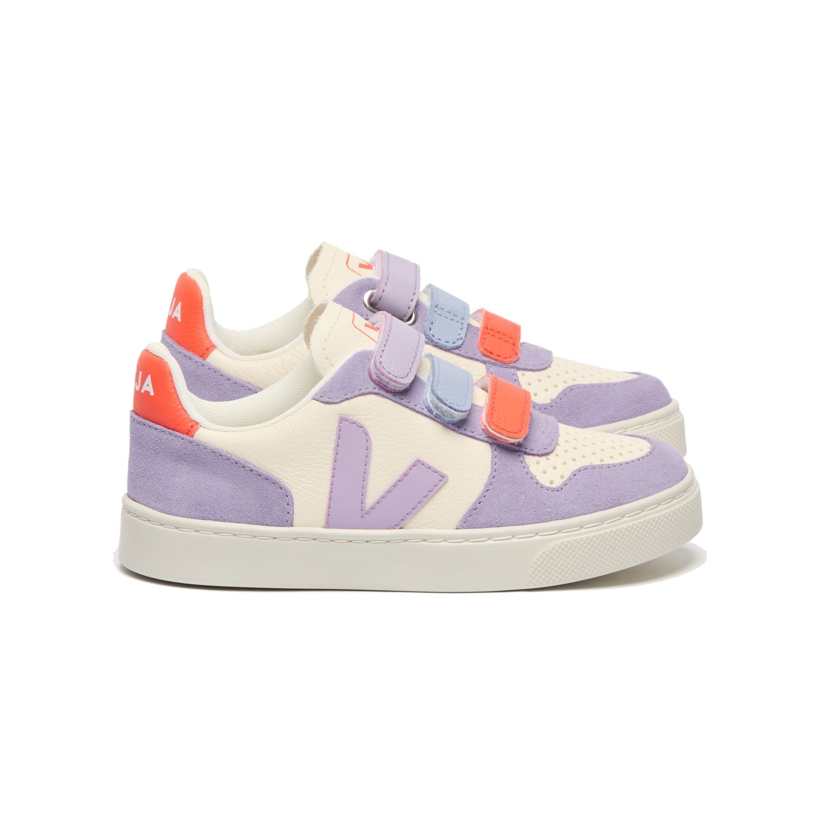 Small V-10 Leather Cashew-Multico-Orchid