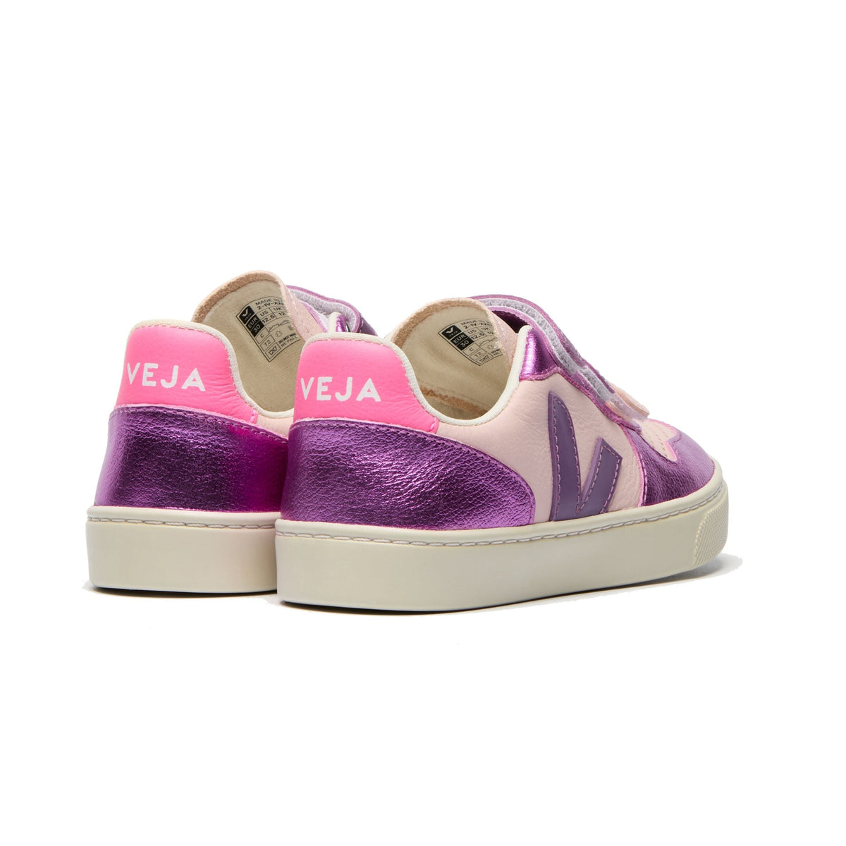 Small V-10 Chromefree Leather Petale Multico-Cosmos