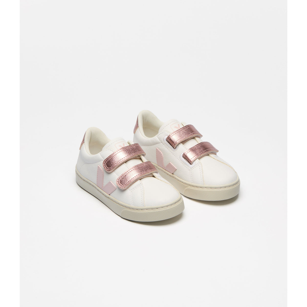 Small Esplar Chromefree Leather Extra-White Petale