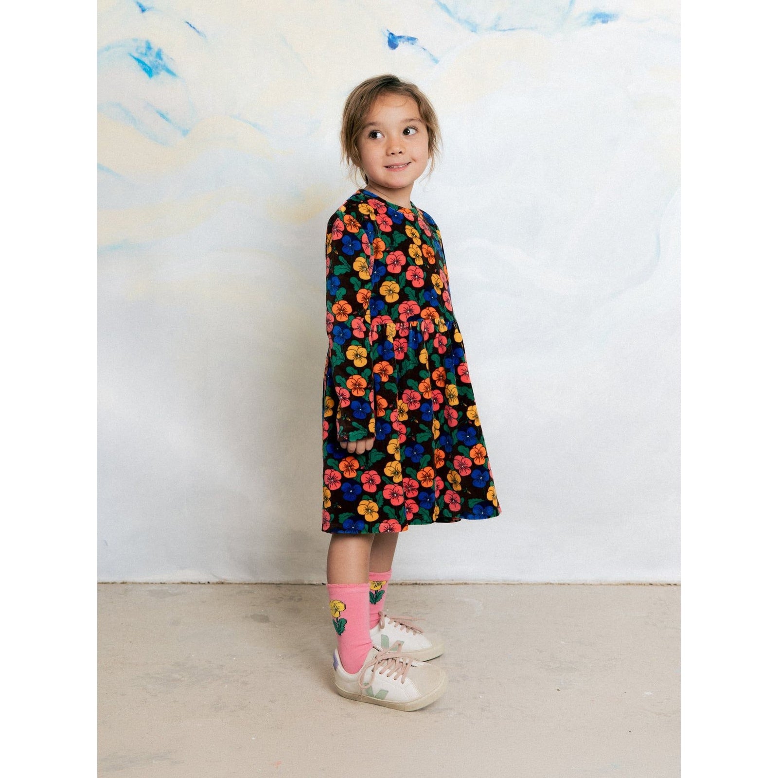 Violas Velour Dress
