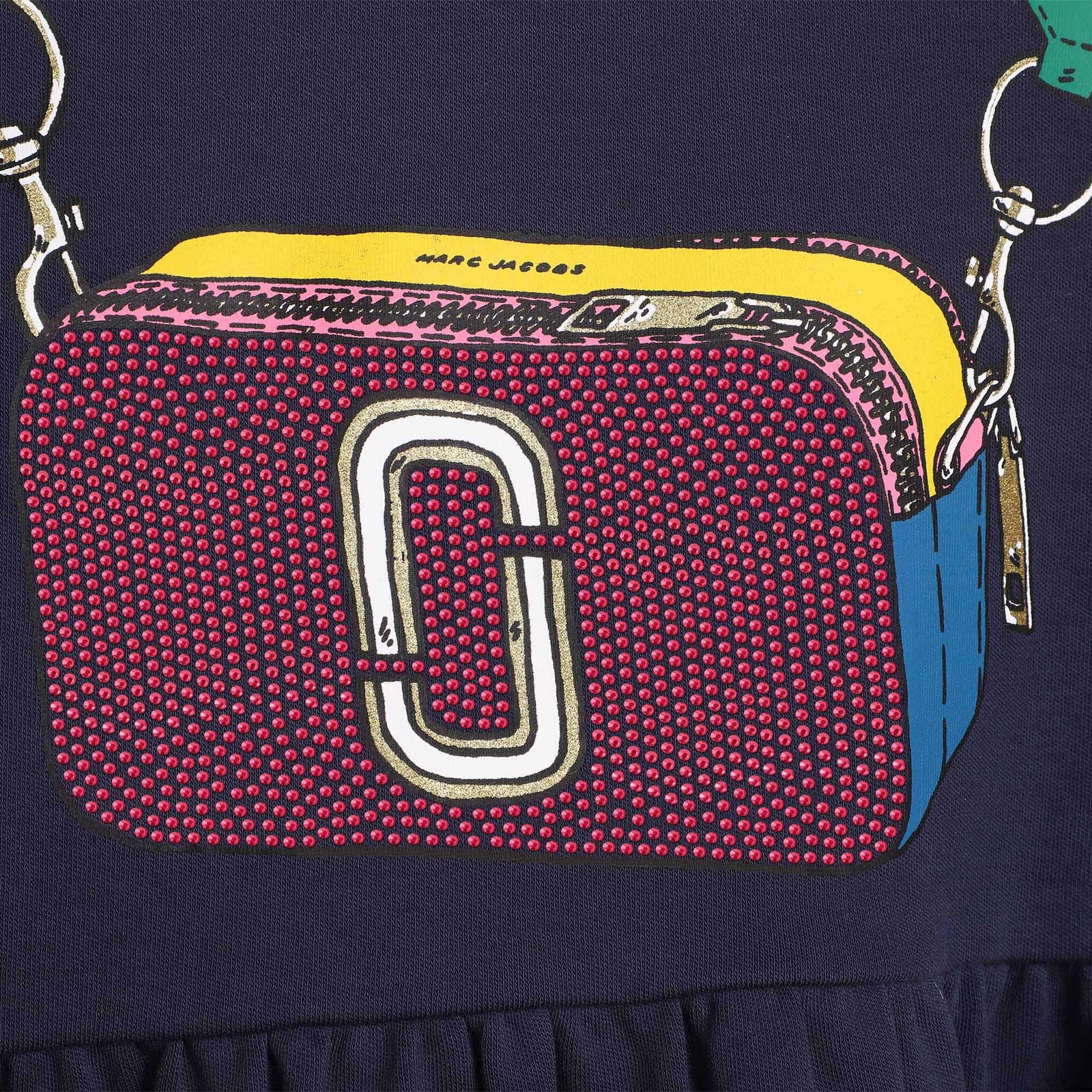 Printed Dress - Navy