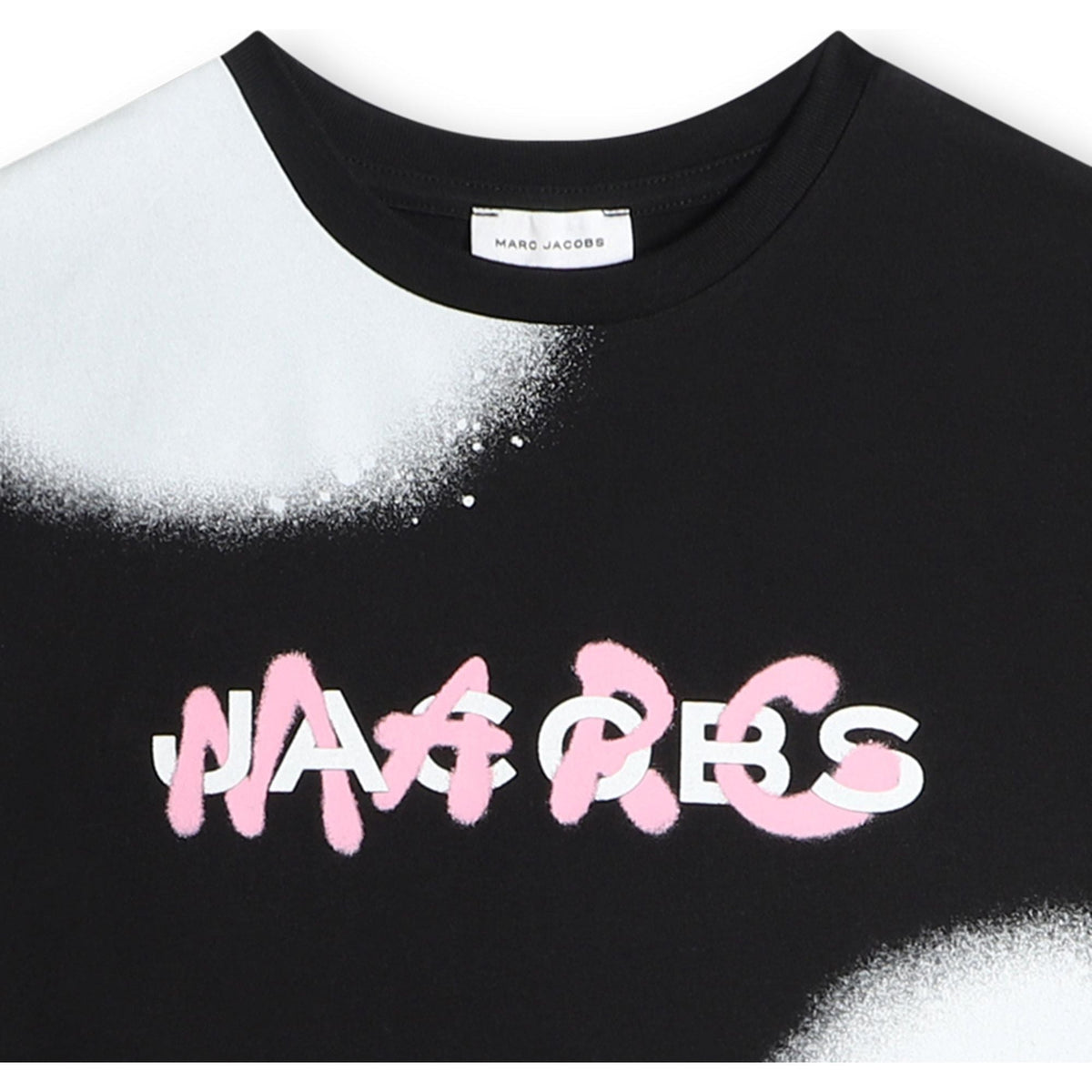 Big Spray Spots Dress - Black