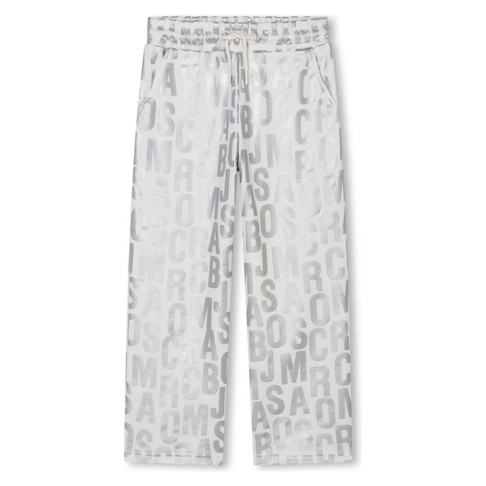 Jumbled Logo Silver Sweatspants