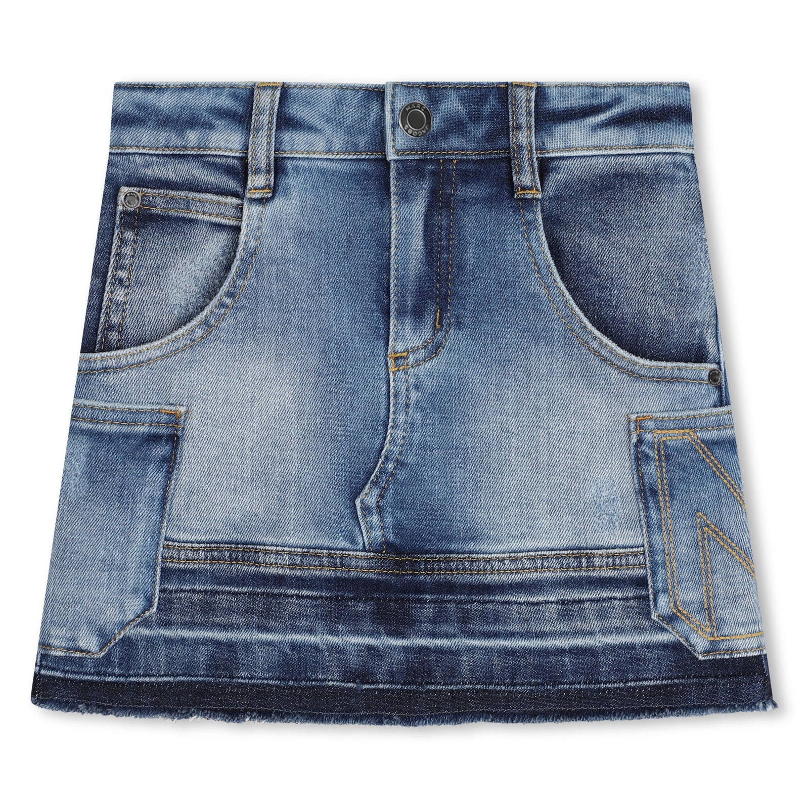 Worn Look Denim Skirt
