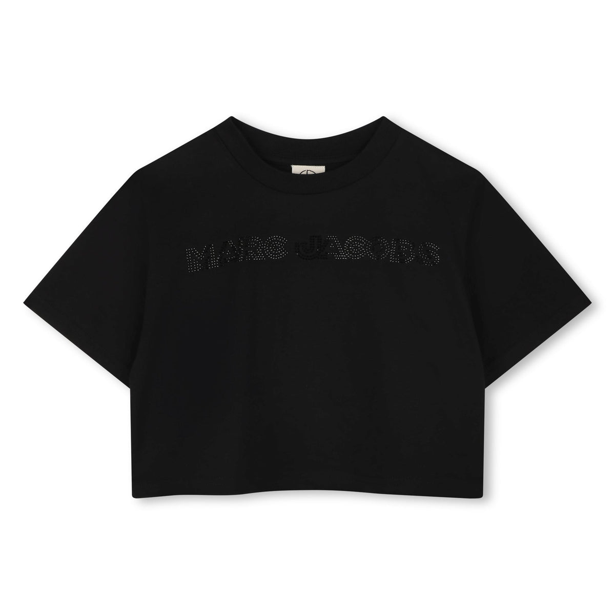 Cropped T-Shirt With Diamantes