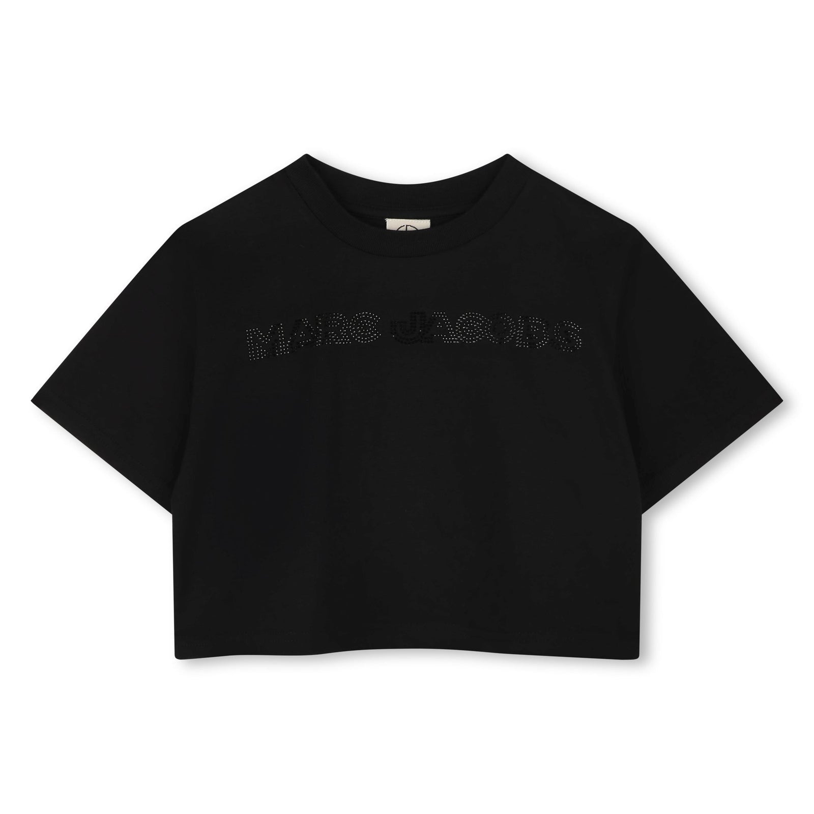 Cropped T-Shirt With Diamantes