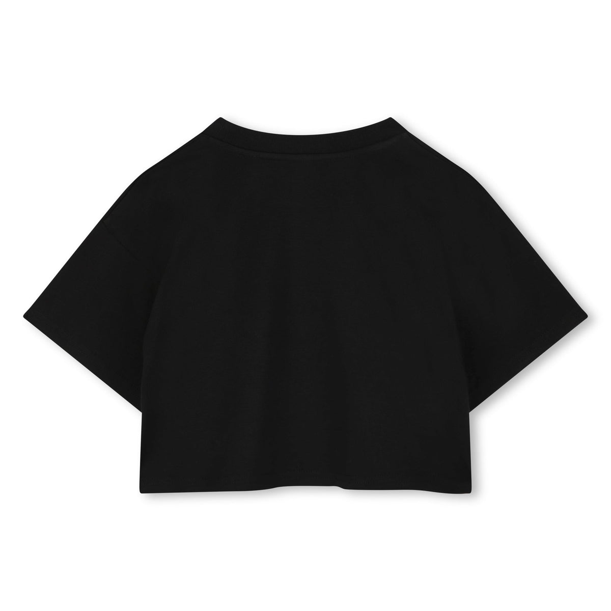Cropped T-Shirt With Diamantes