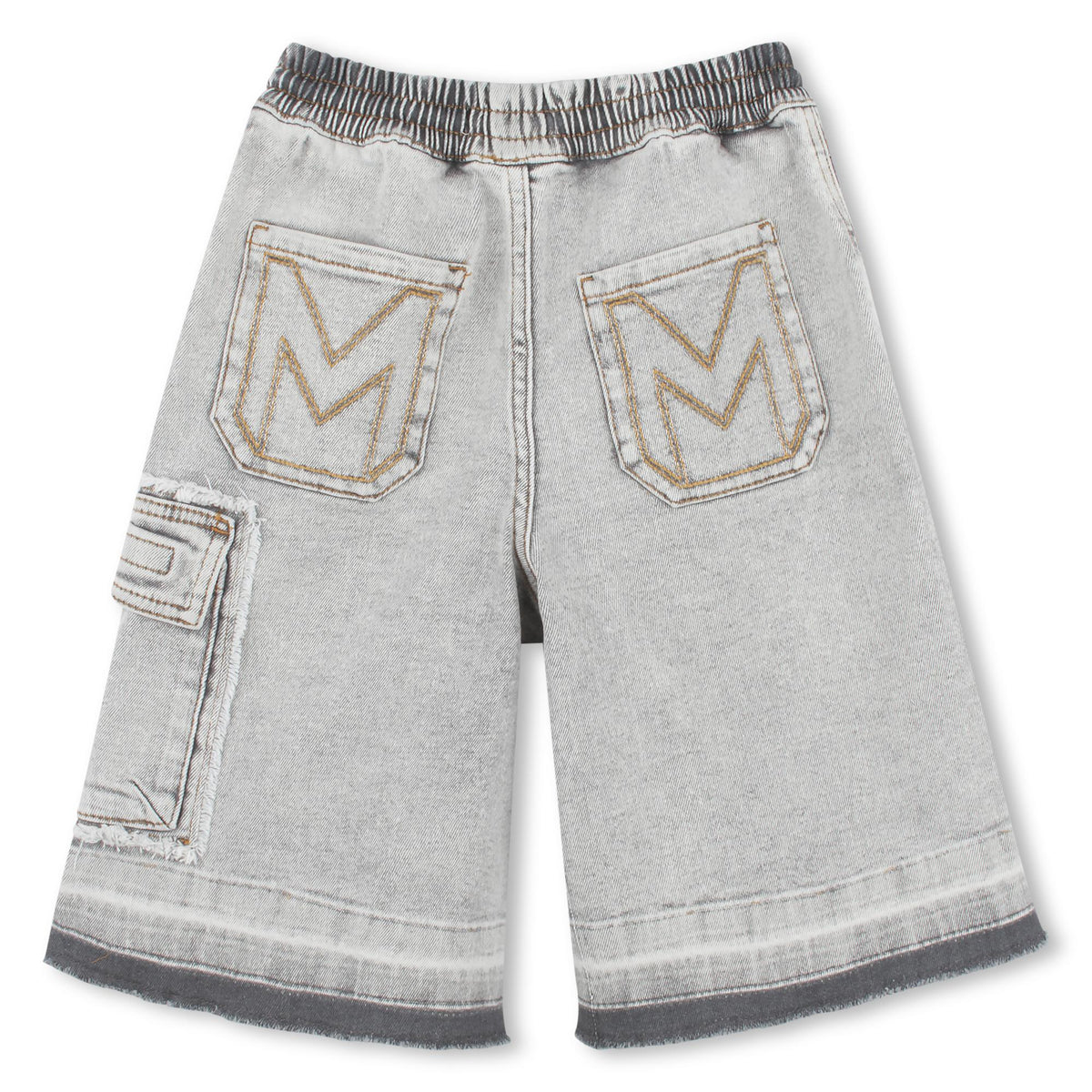 Long Denim Bermuda Shorts