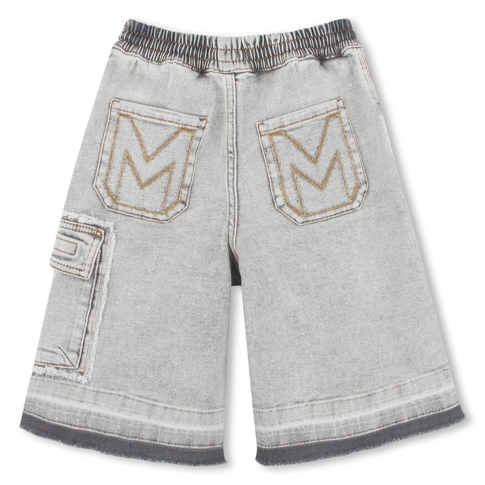Long Denim Bermuda Shorts