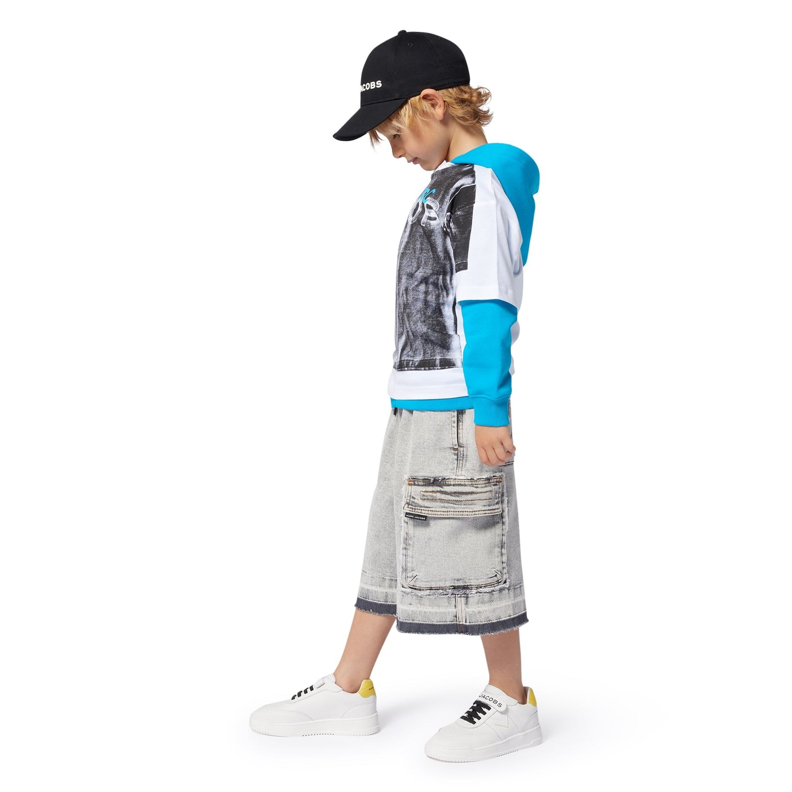 Long Denim Bermuda Shorts