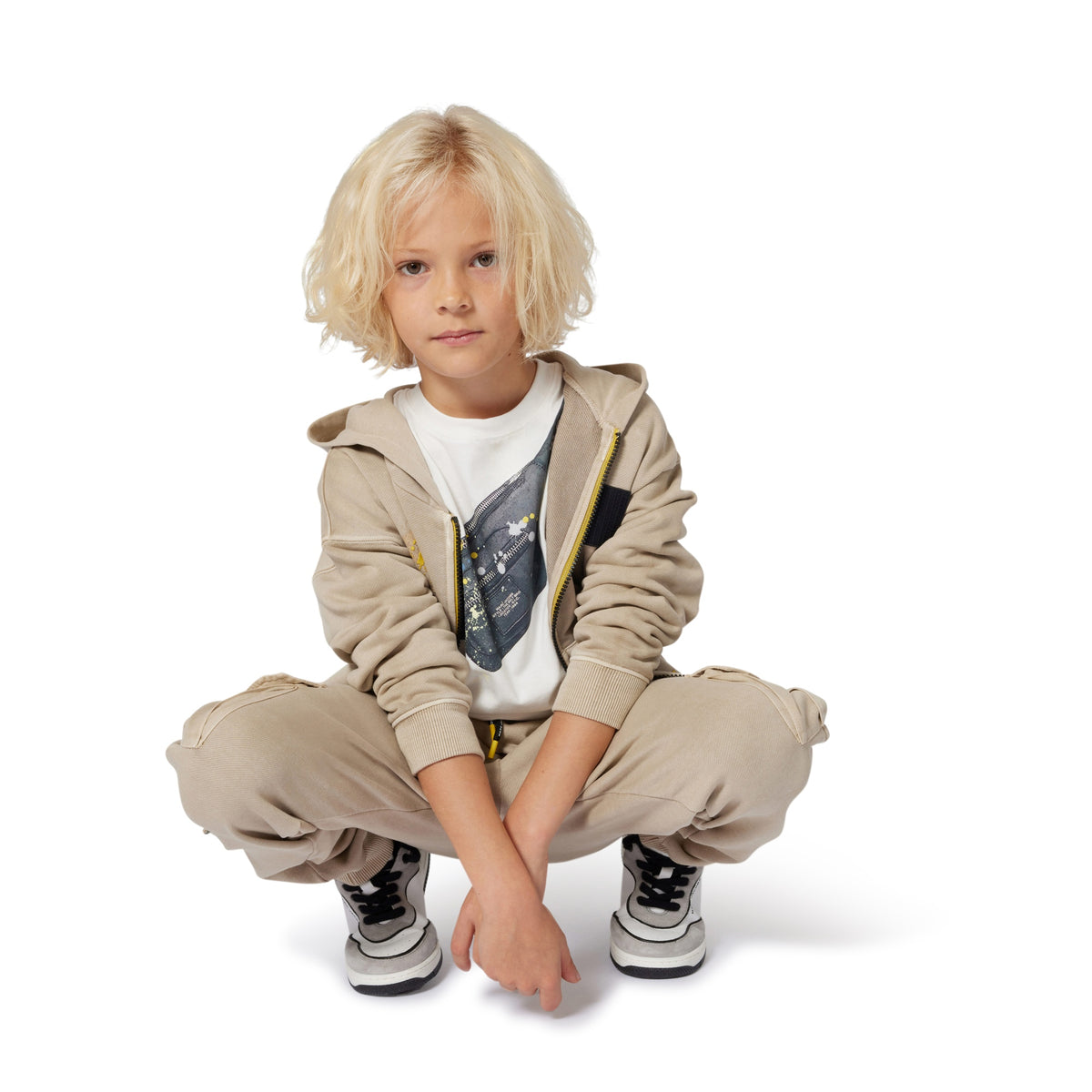Hooded Cardigan - Escargot