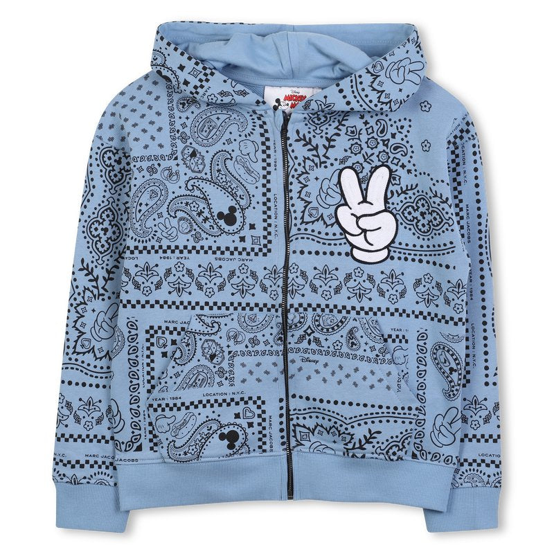 Hooded Cardigan - Bleu Delave