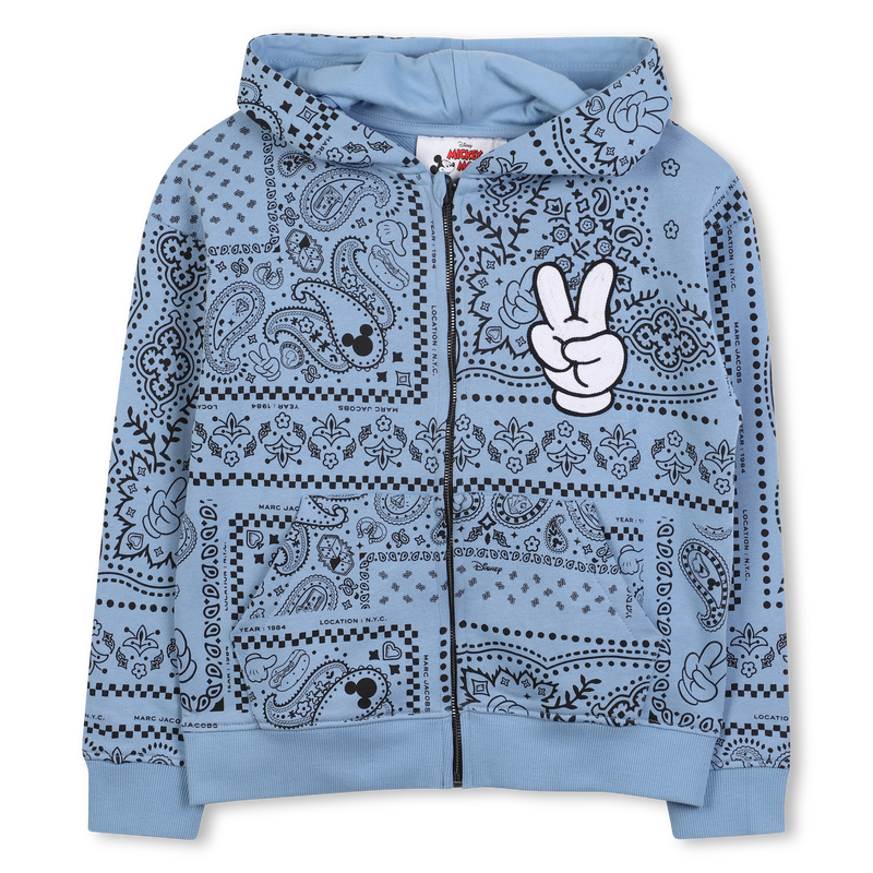 Hooded Cardigan - Bleu Delave