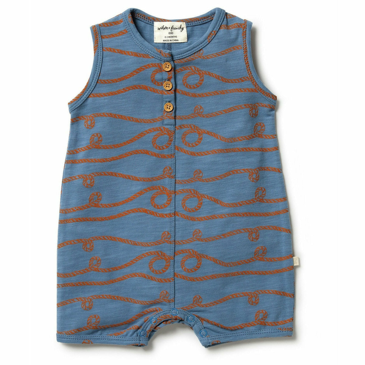 Organic Boyleg Growsuit - Ahoy