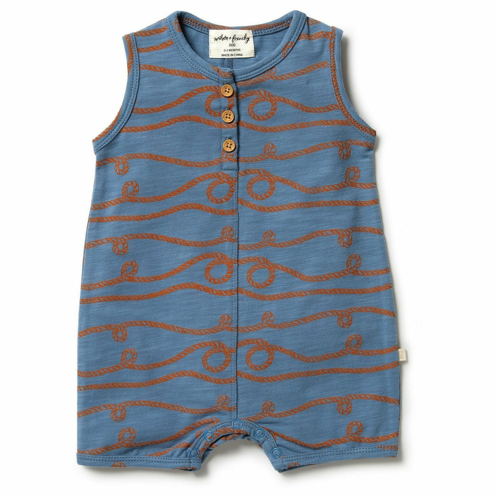 Organic Boyleg Growsuit - Ahoy