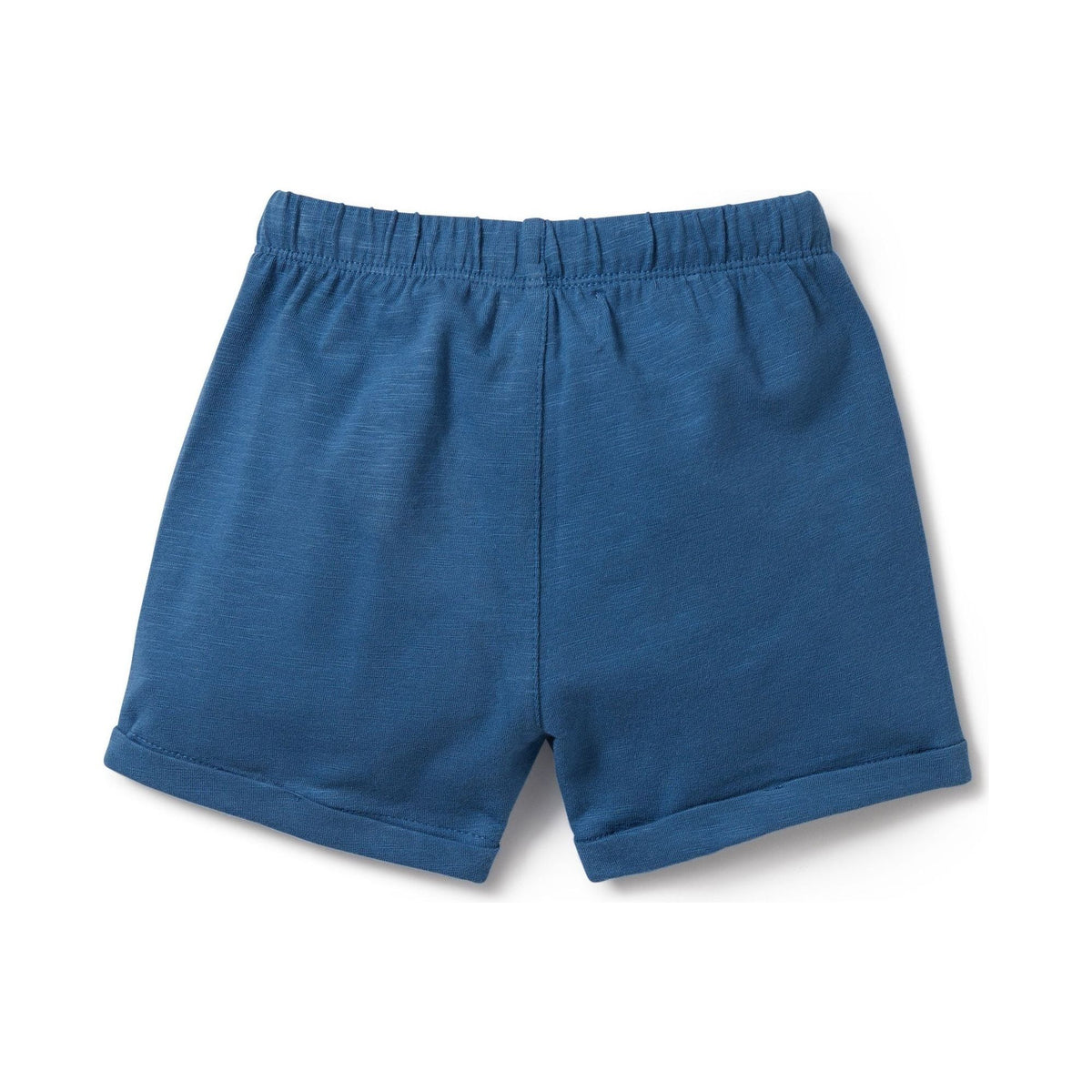 Dark Blue Organic Tie Front Short