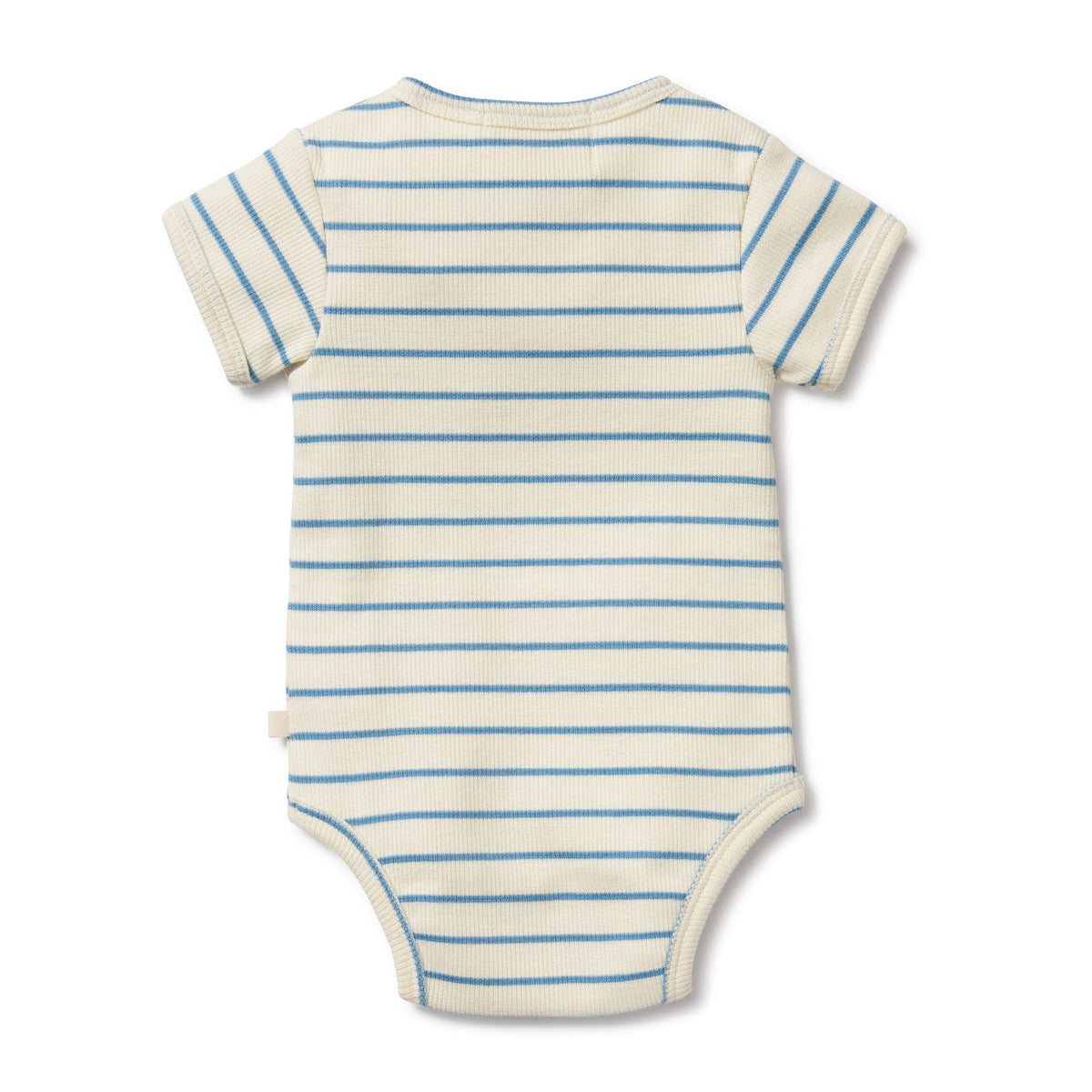 Petit Blue Organic Henley Bodysuit
