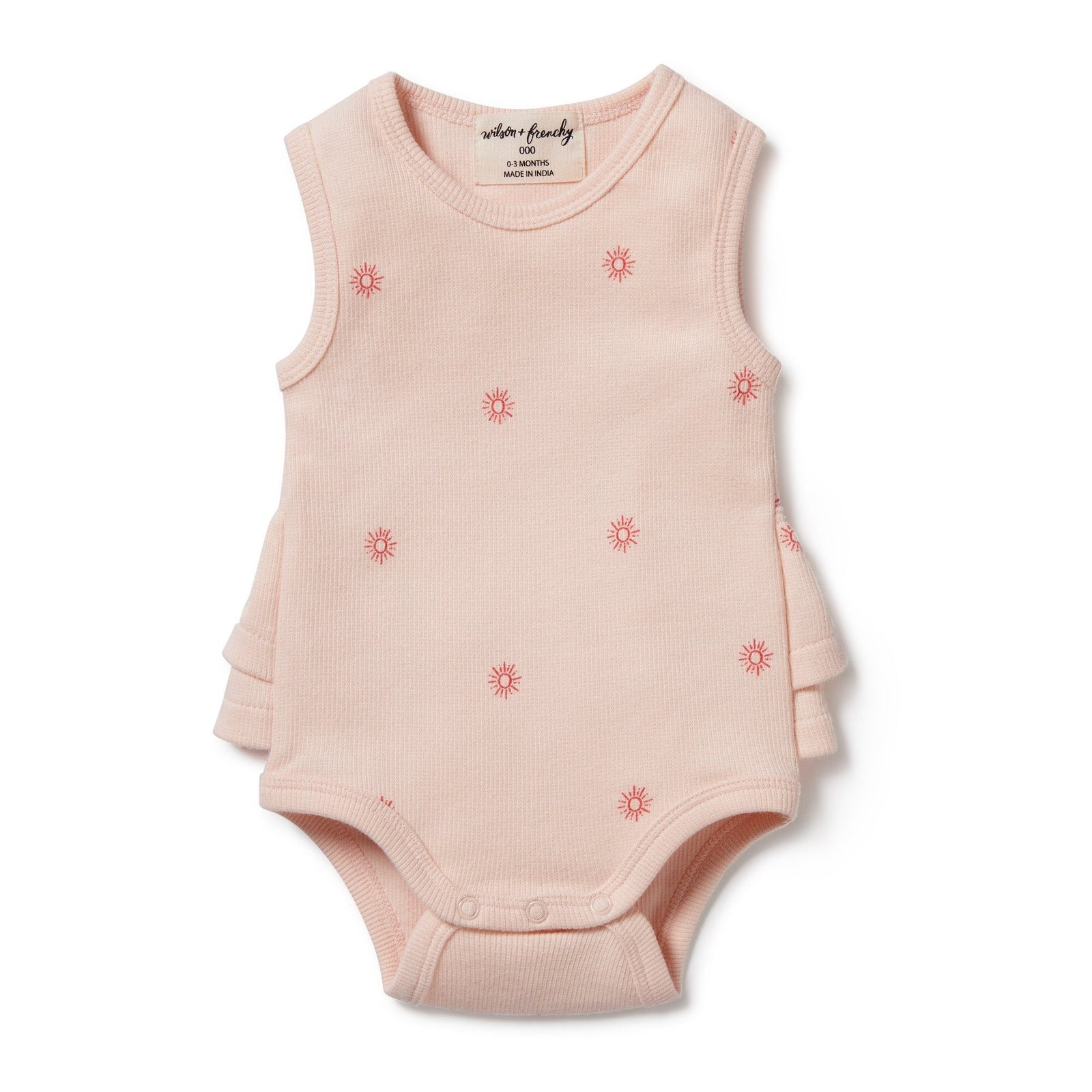 Petit Soleil Organic Ruffle Bodysuit