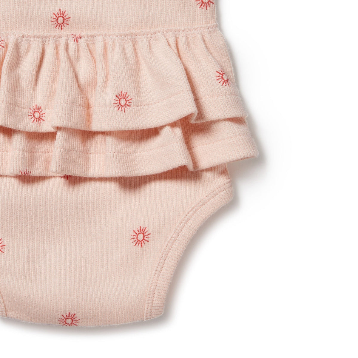 Petit Soleil Organic Ruffle Bodysuit