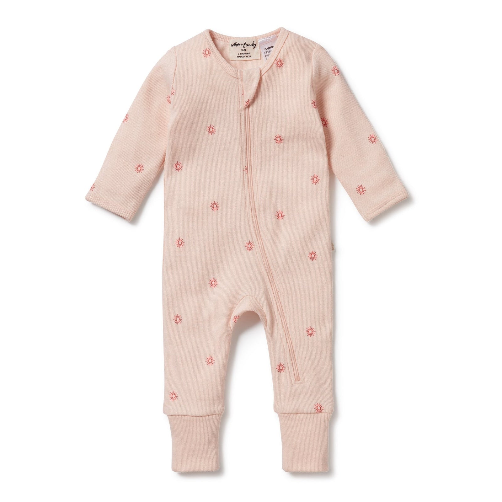 Petit Soleil Organic Zipsuit with Feet