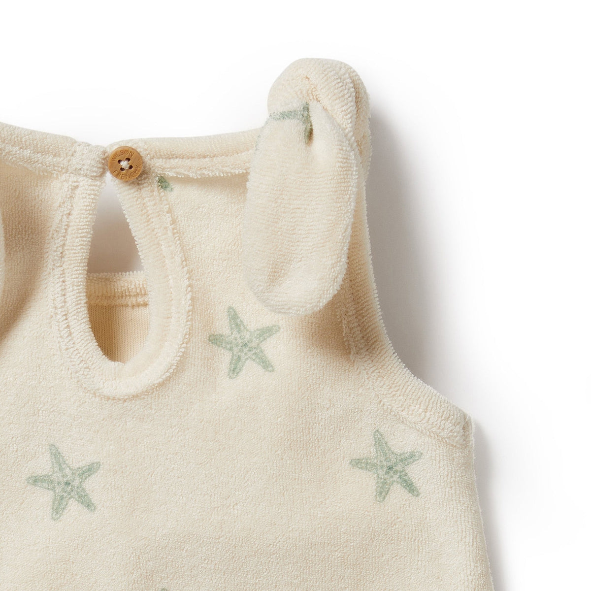 Tiny Starfish Organic Terry Tie Playsuit