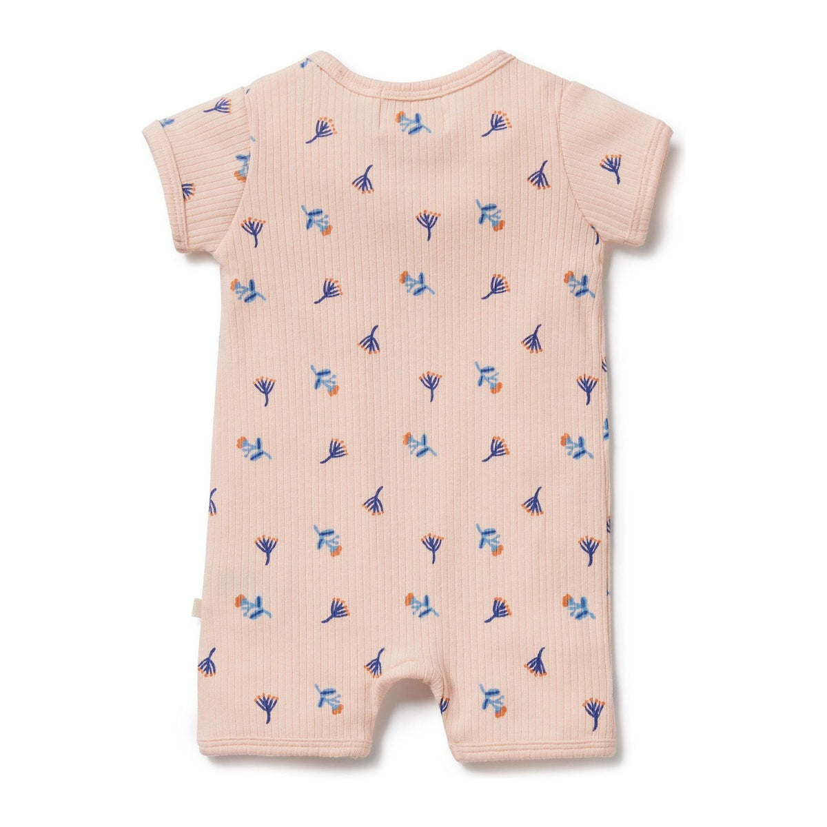Little Flower Organic Rib Zipsuit