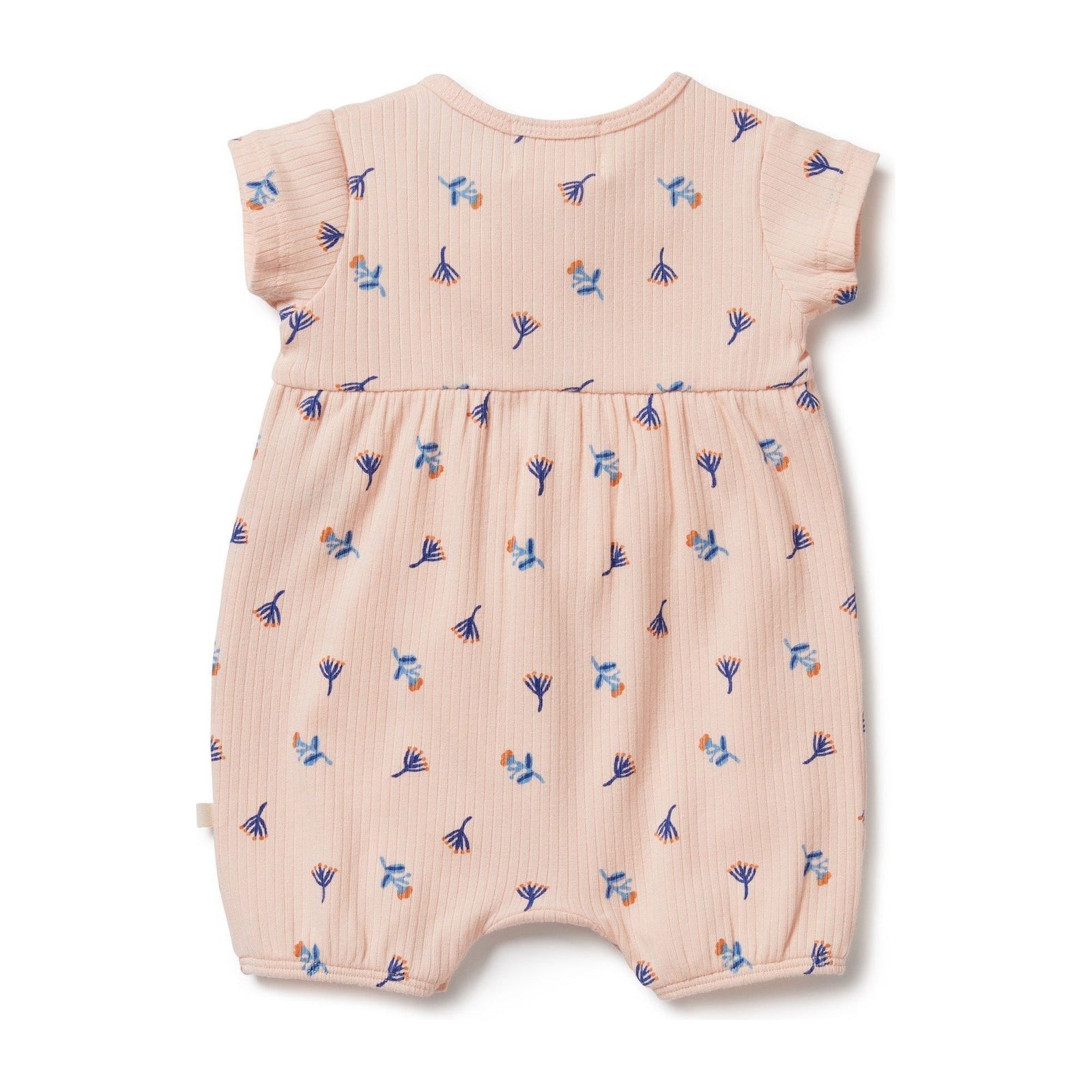 Little Flower Organic Rib Playsuit