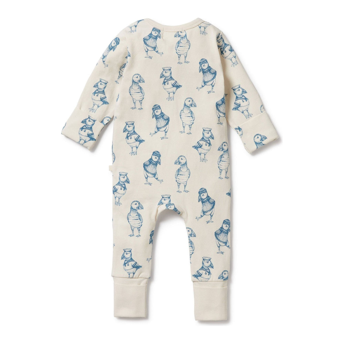 Petit Puffin Organic Zipsuit with Feet