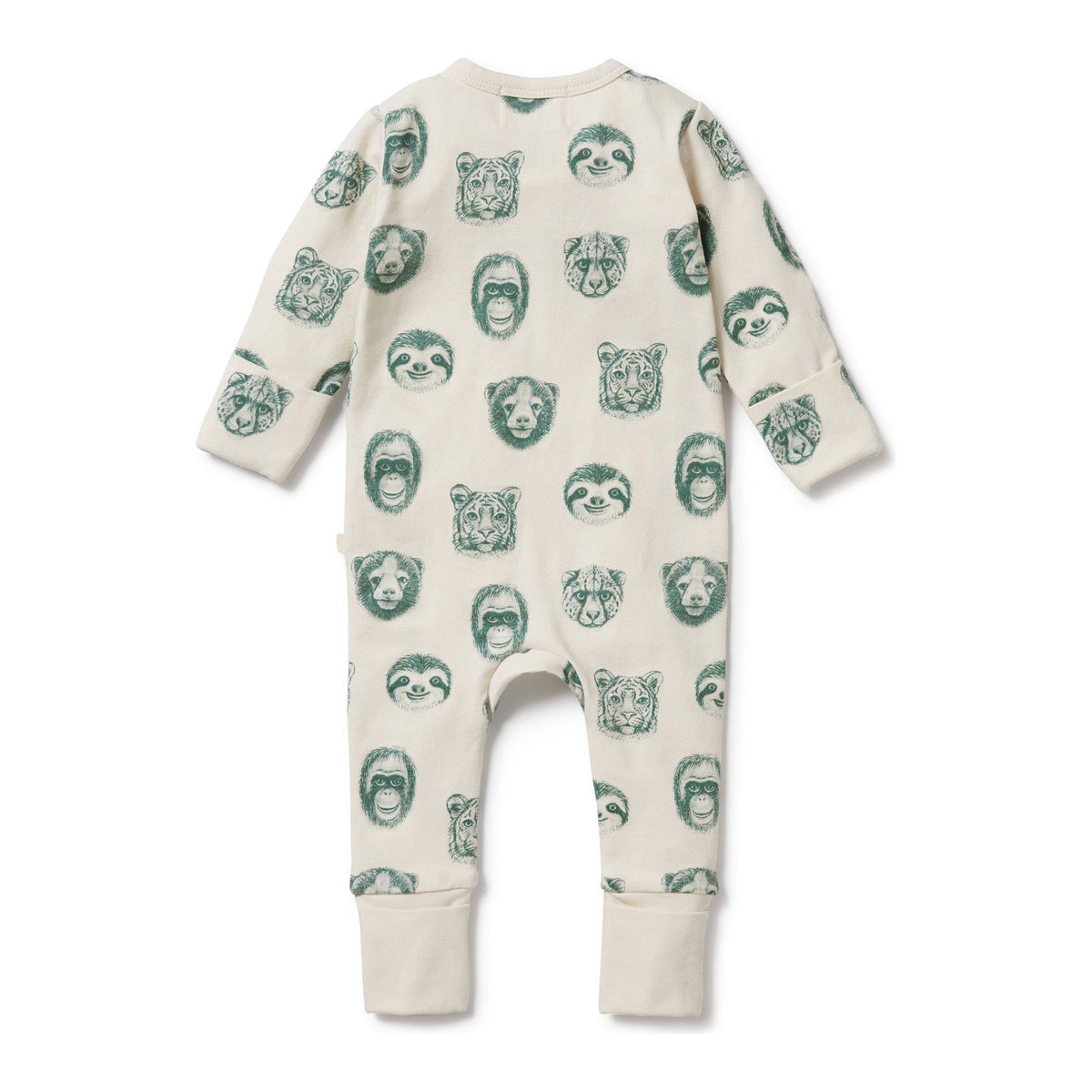 Hello Jungle Organic Zipsuit with Feet