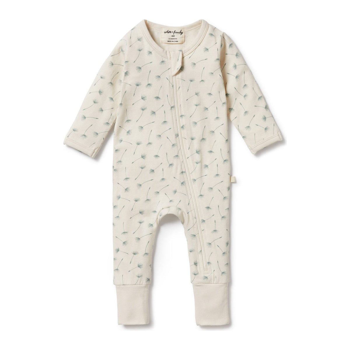 Float Away Organic Zipsuit with Feet