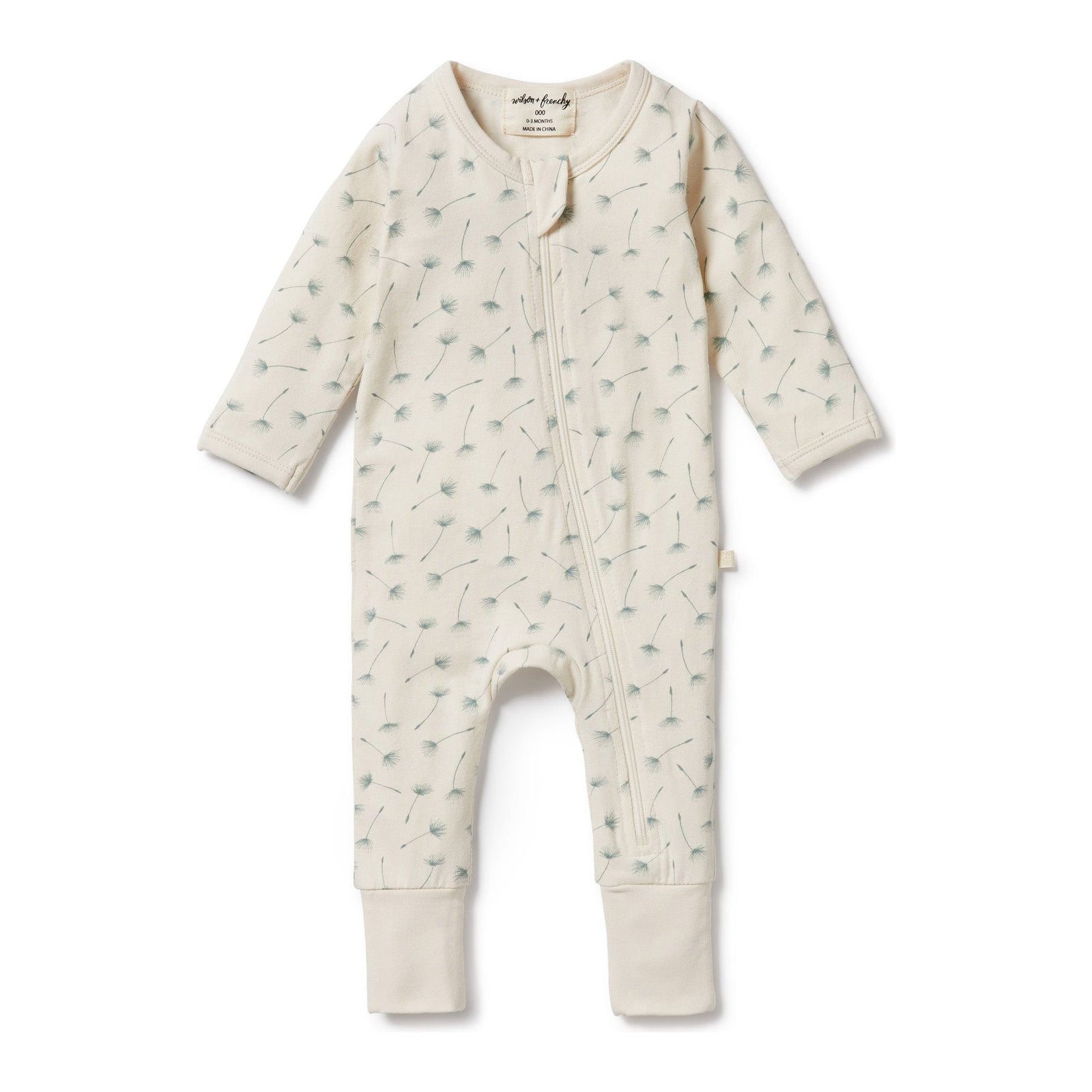 Float Away Organic Zipsuit with Feet