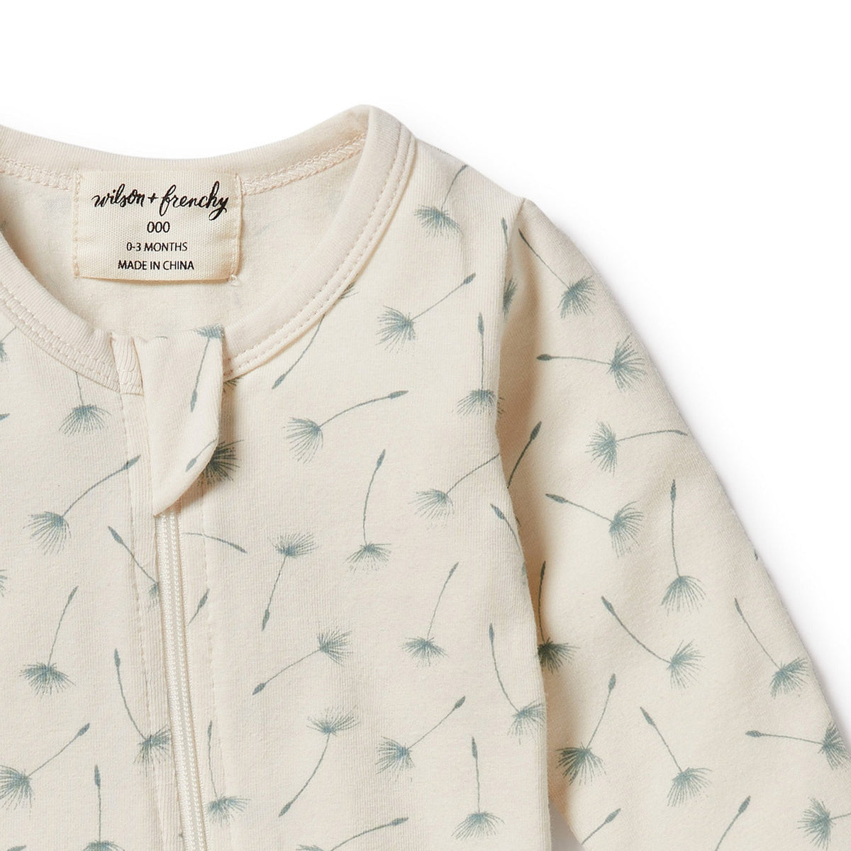 Float Away Organic Zipsuit with Feet