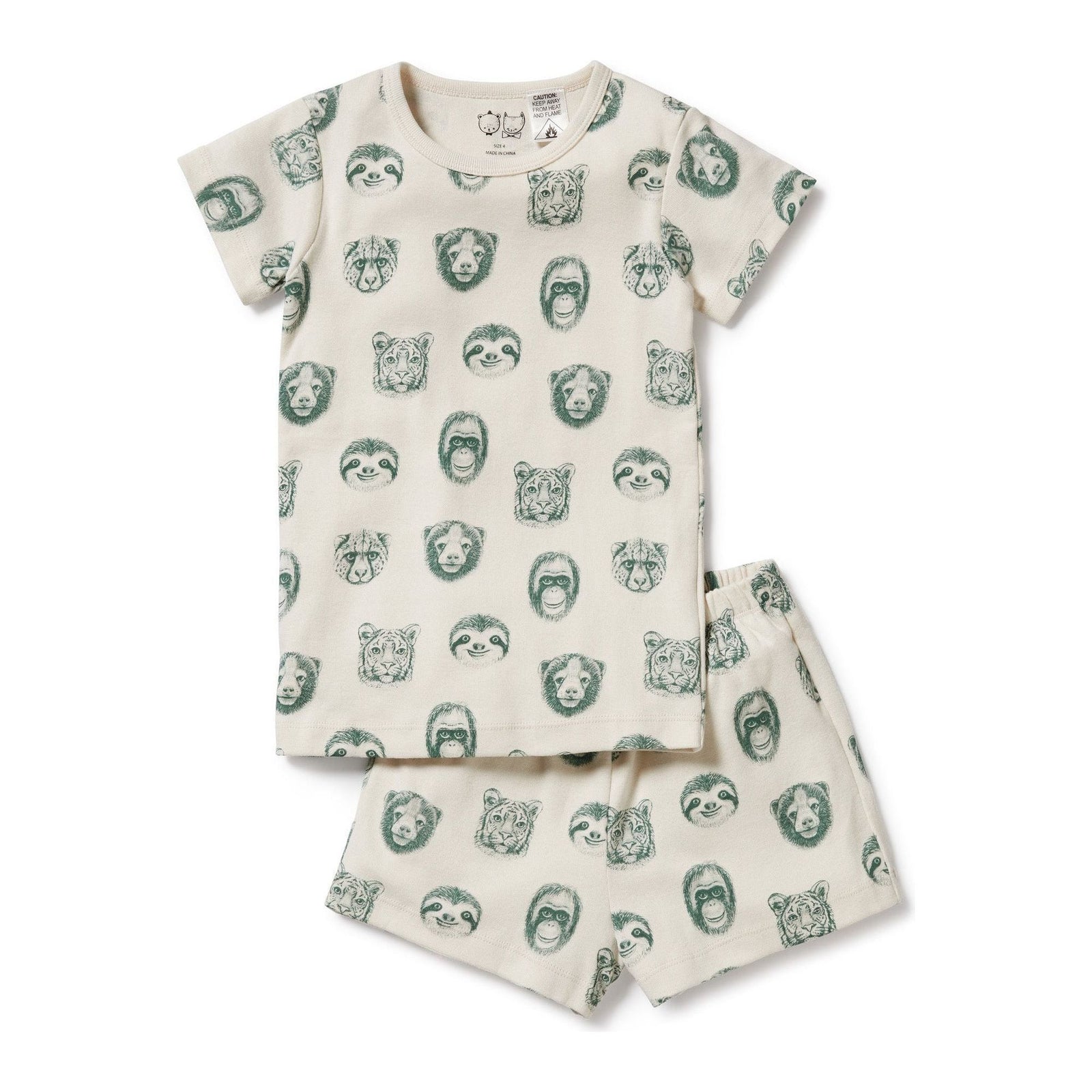 Hello Jungle Organic Short Sleeve Pyjamas