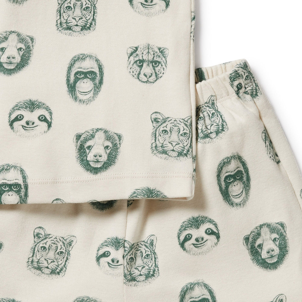 Hello Jungle Organic Short Sleeve Pyjamas