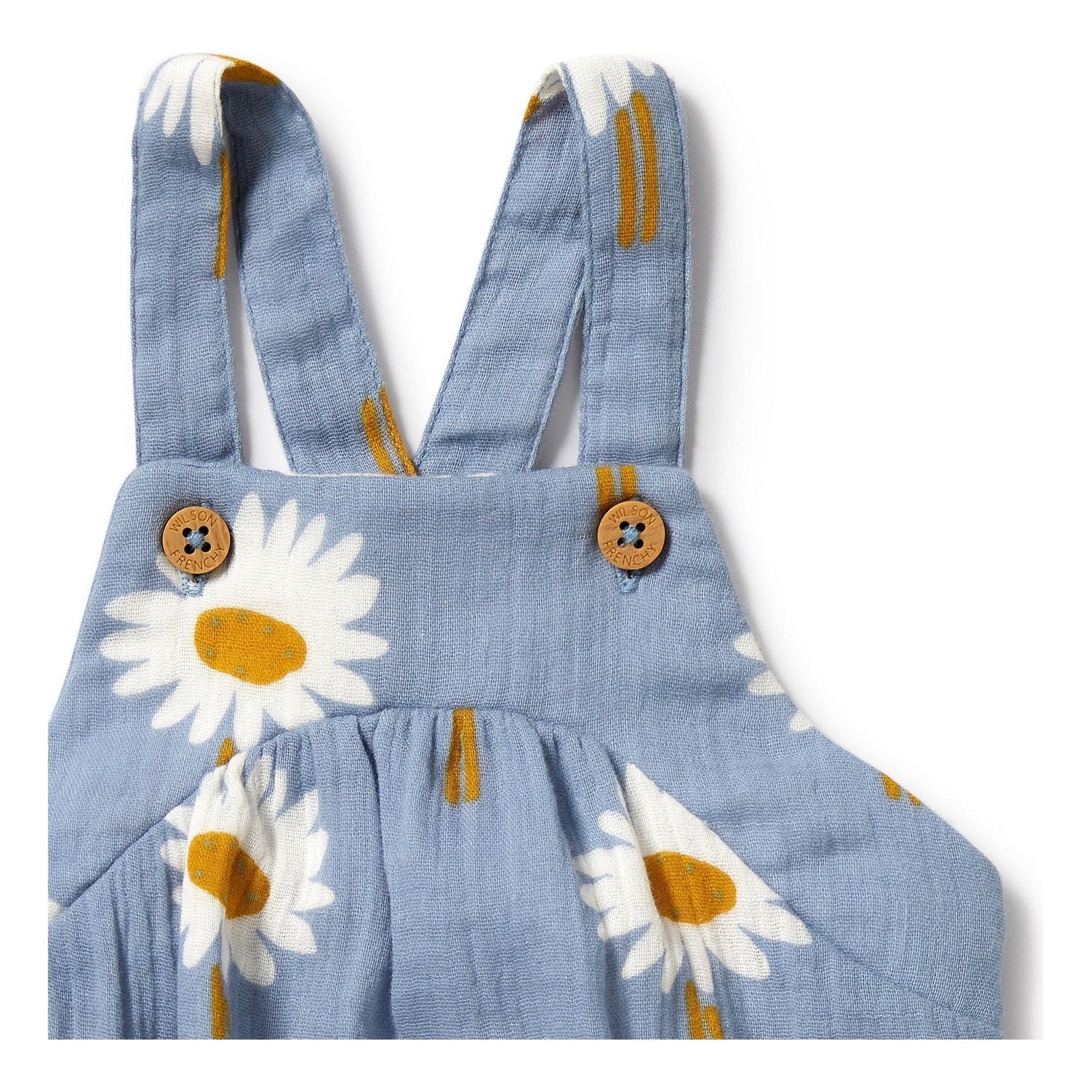 Daisy Floral Organic Crinkle Bodysuit
