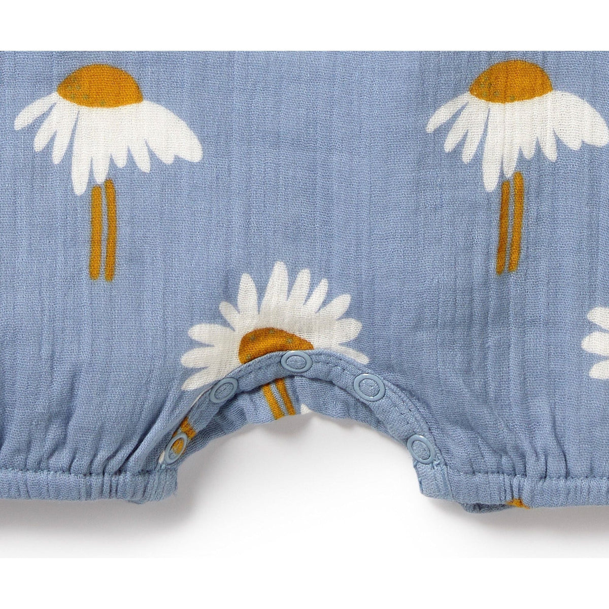 Daisy Floral Organic Crinkle Tie Playsuit