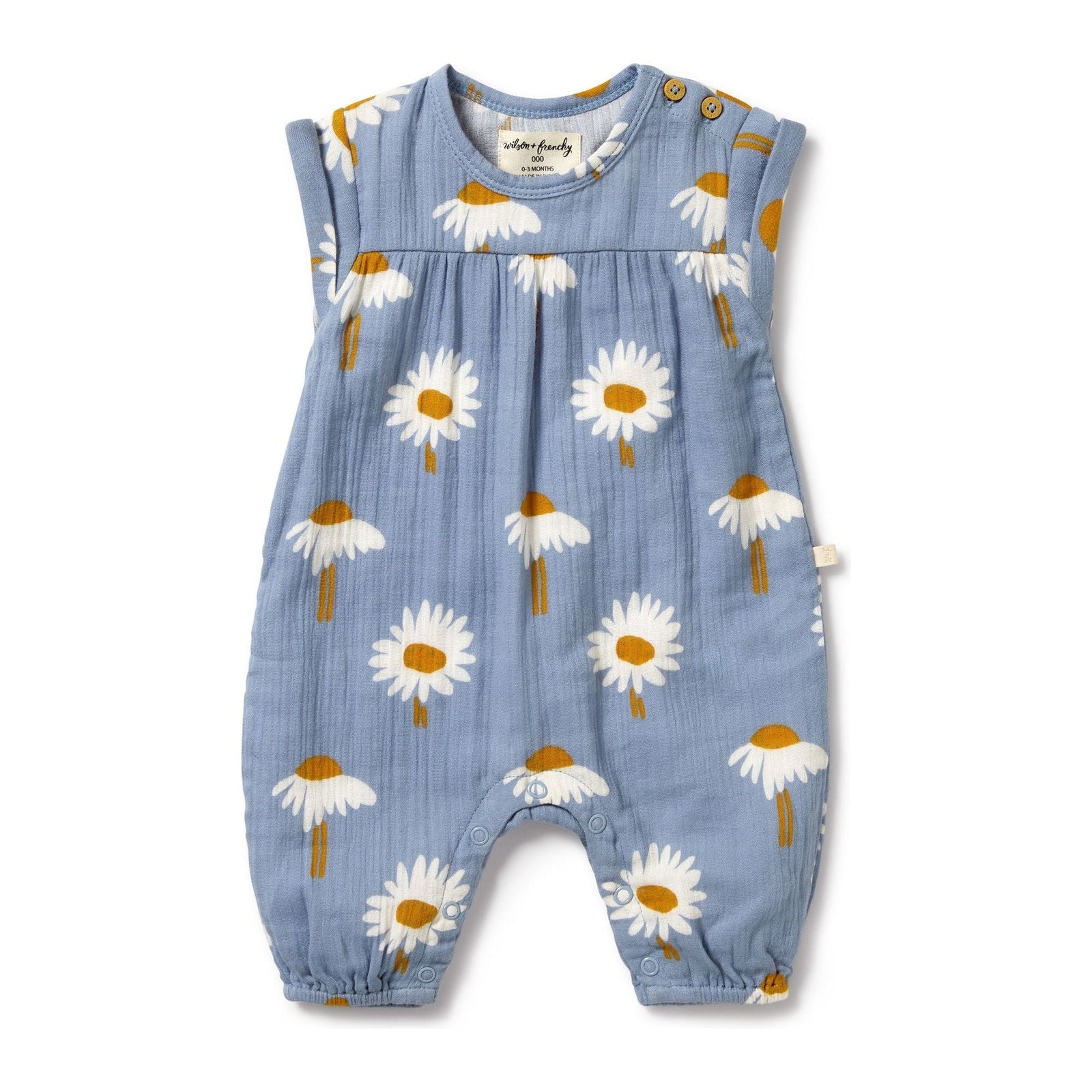 Daisy Floral Organic Crinkle Jumpsuit