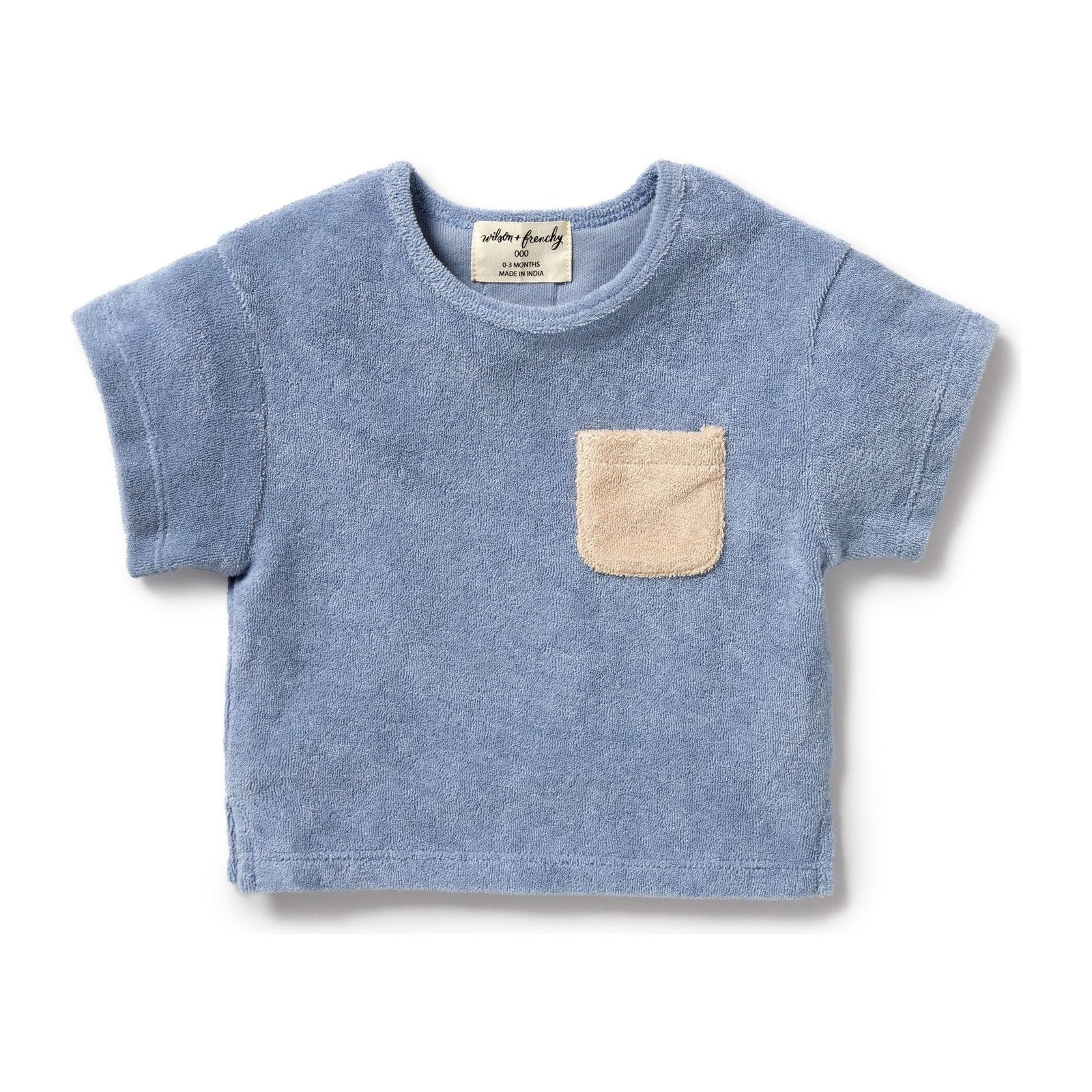 Dusty Blue Organic Terry Tee