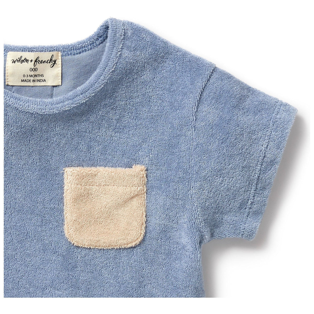 Dusty Blue Organic Terry Tee