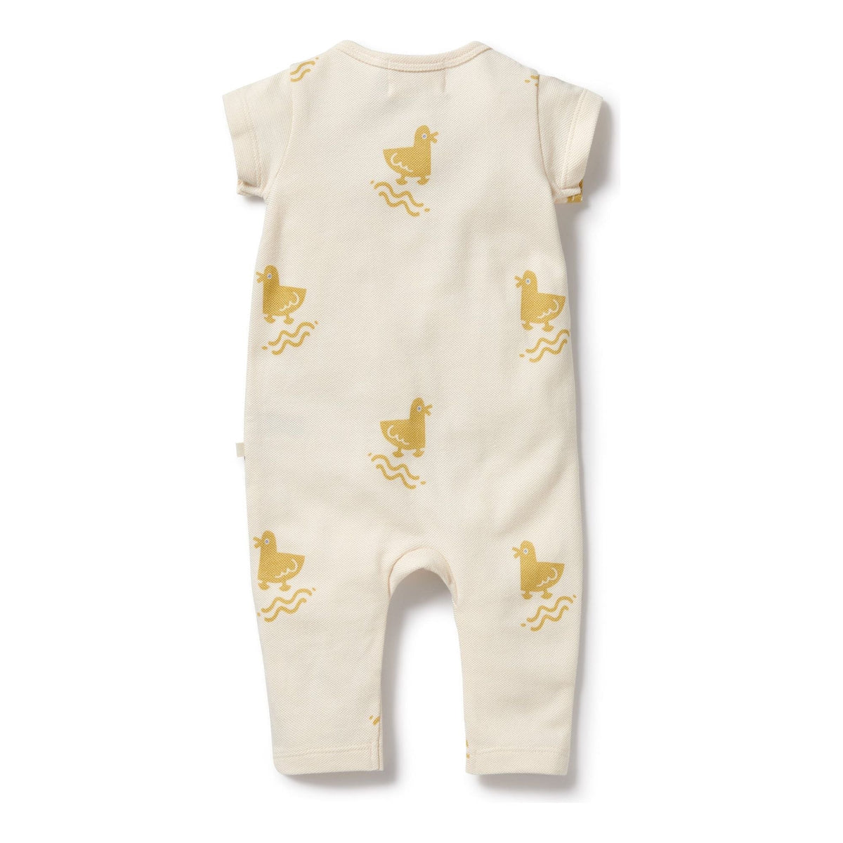 Quack Quack Organic Ruffle Zipsuit