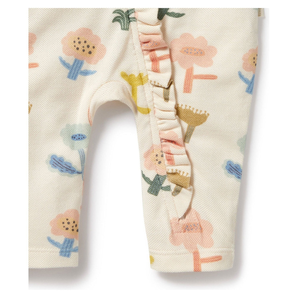 Cookie Cut Organic Ruffle Zipsuit