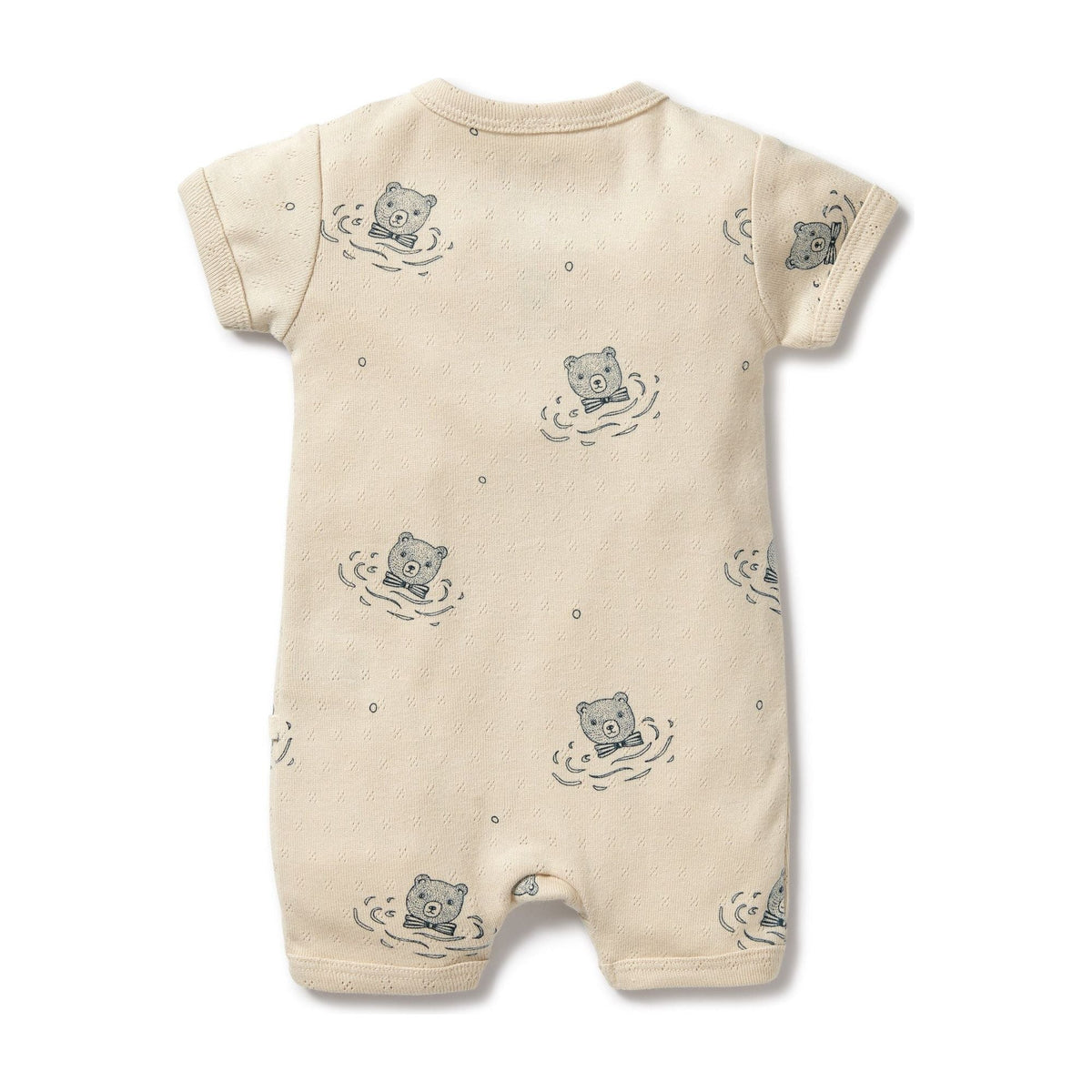 Little Bear Organic Pointelle Boyleg Zipsuit