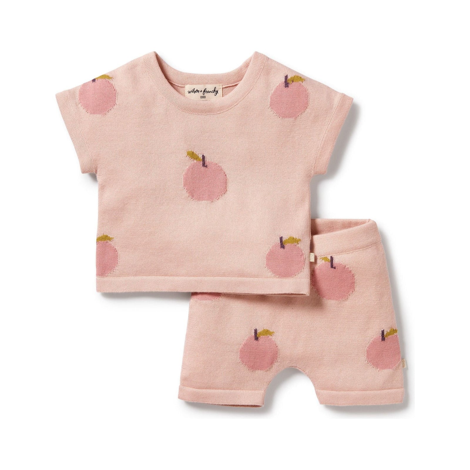 Just Peachy Organic Knitted Set