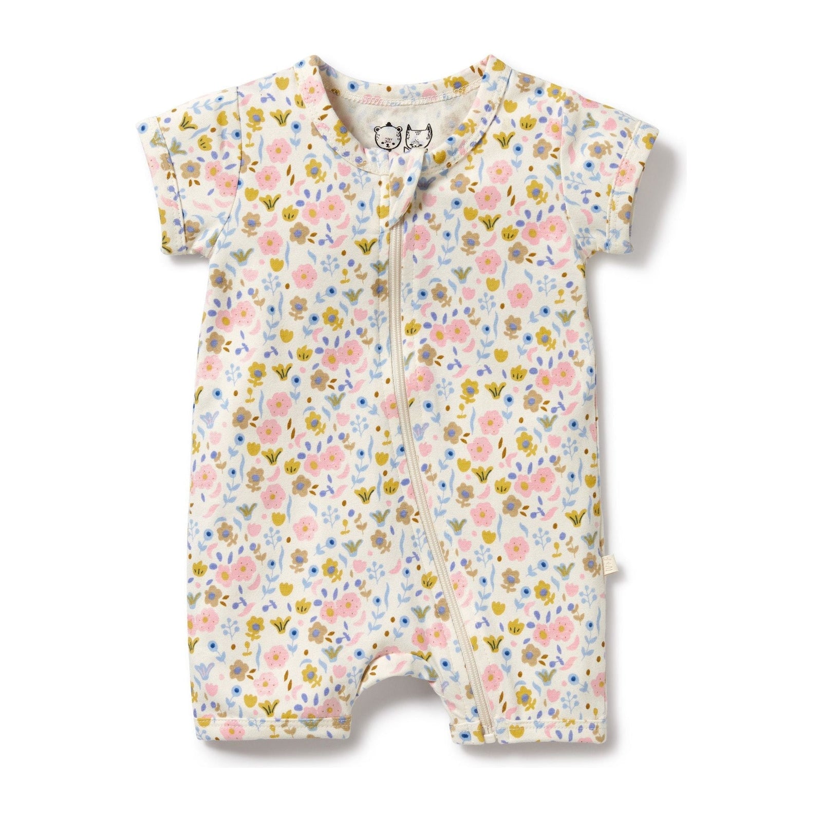 Ava Floral Organic Boyleg Zipsuit