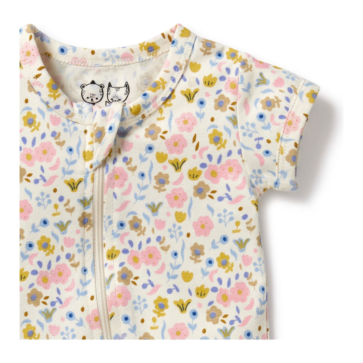 Ava Floral Organic Boyleg Zipsuit