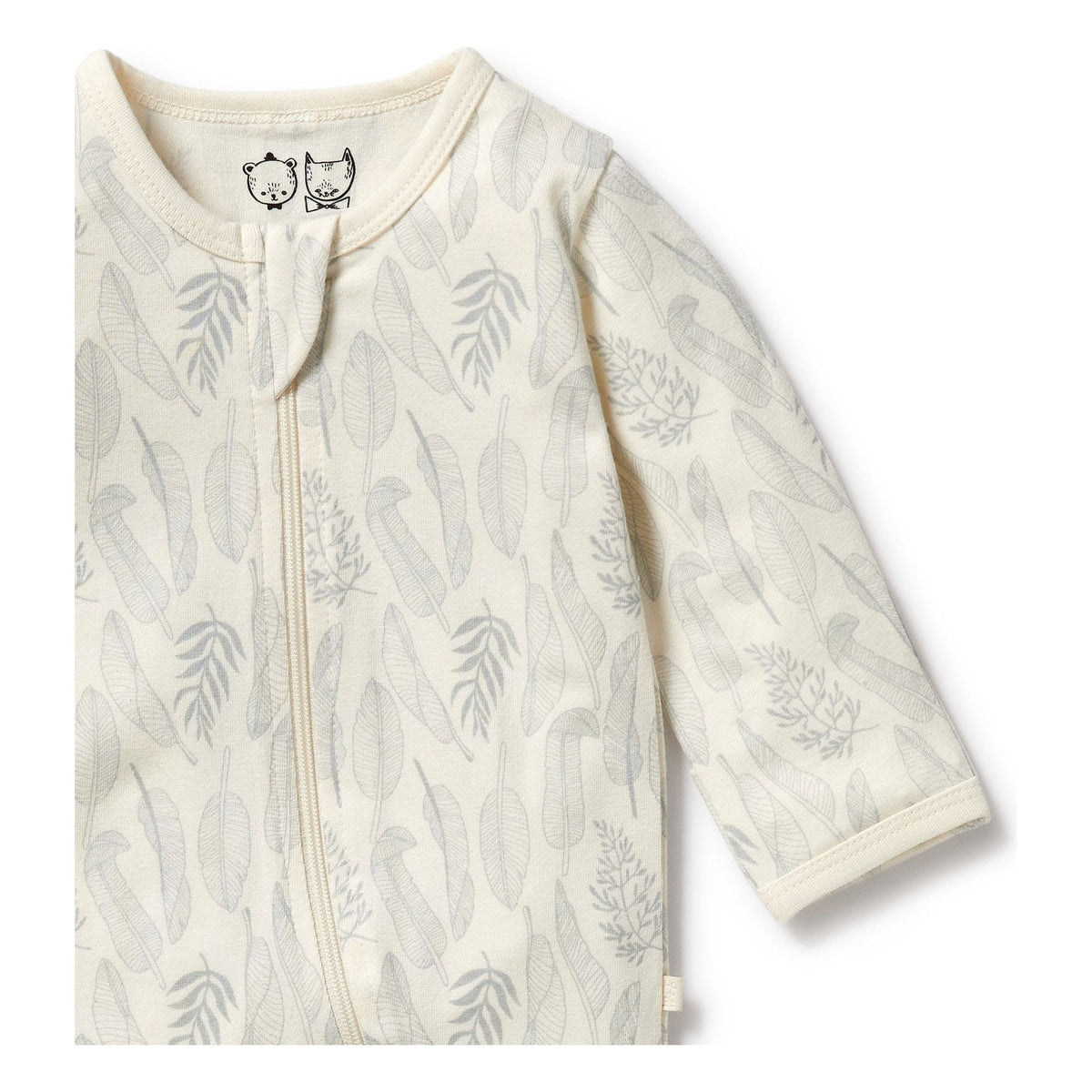 New Leaf Organic Zipsuit with Feet