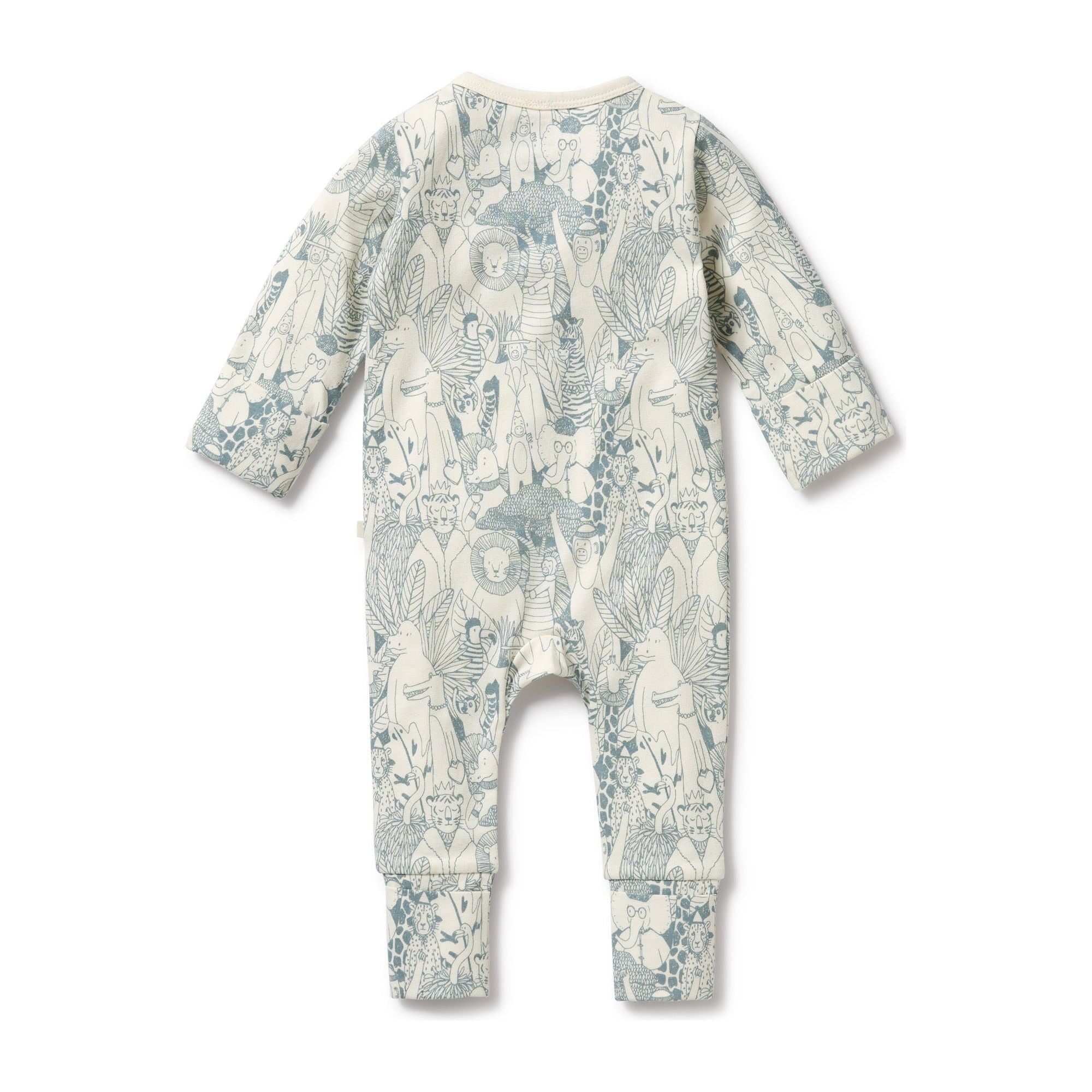 Hello Friends Organic Zipsuit with Feet