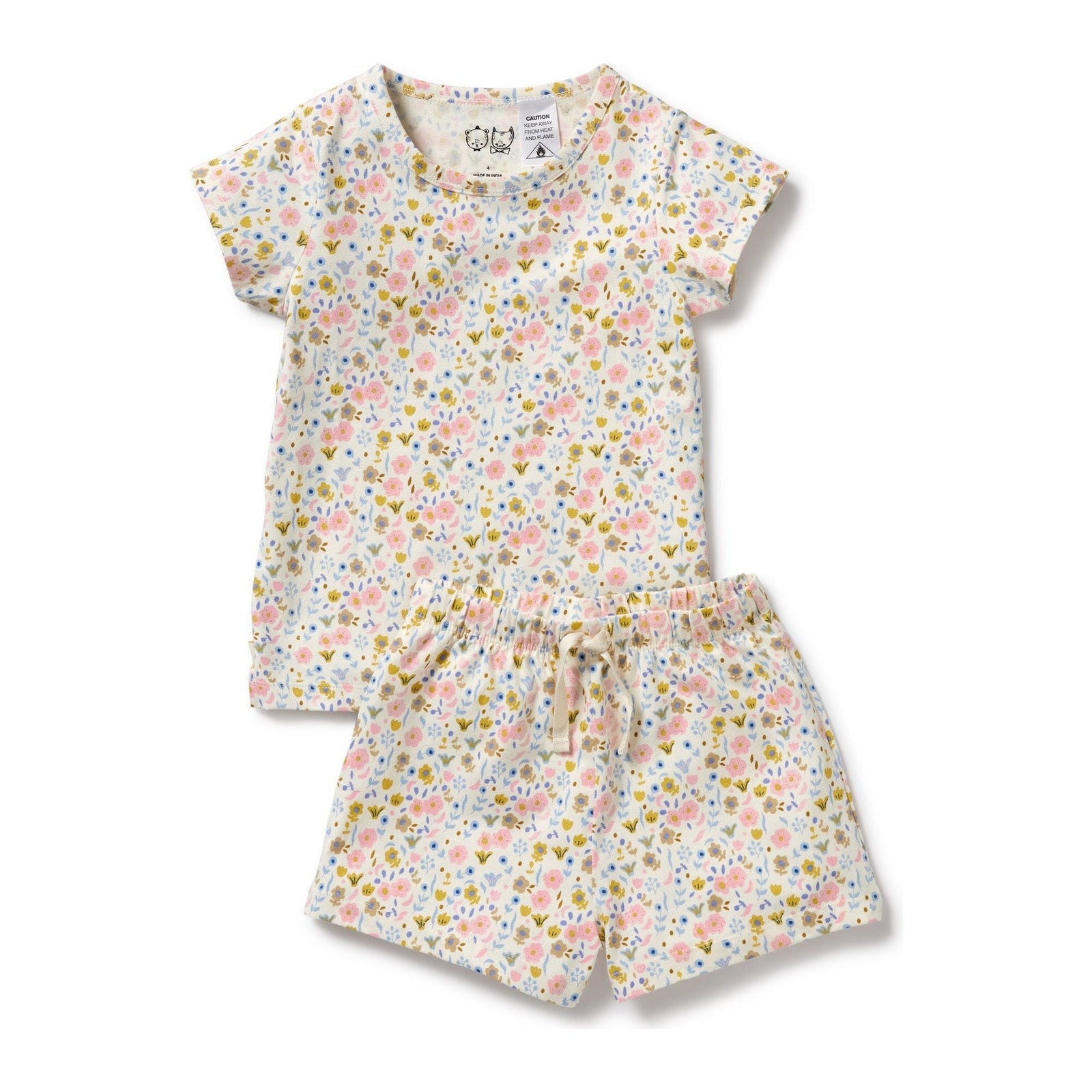 Ava Floral Organic Short Sleeved Pyjamas