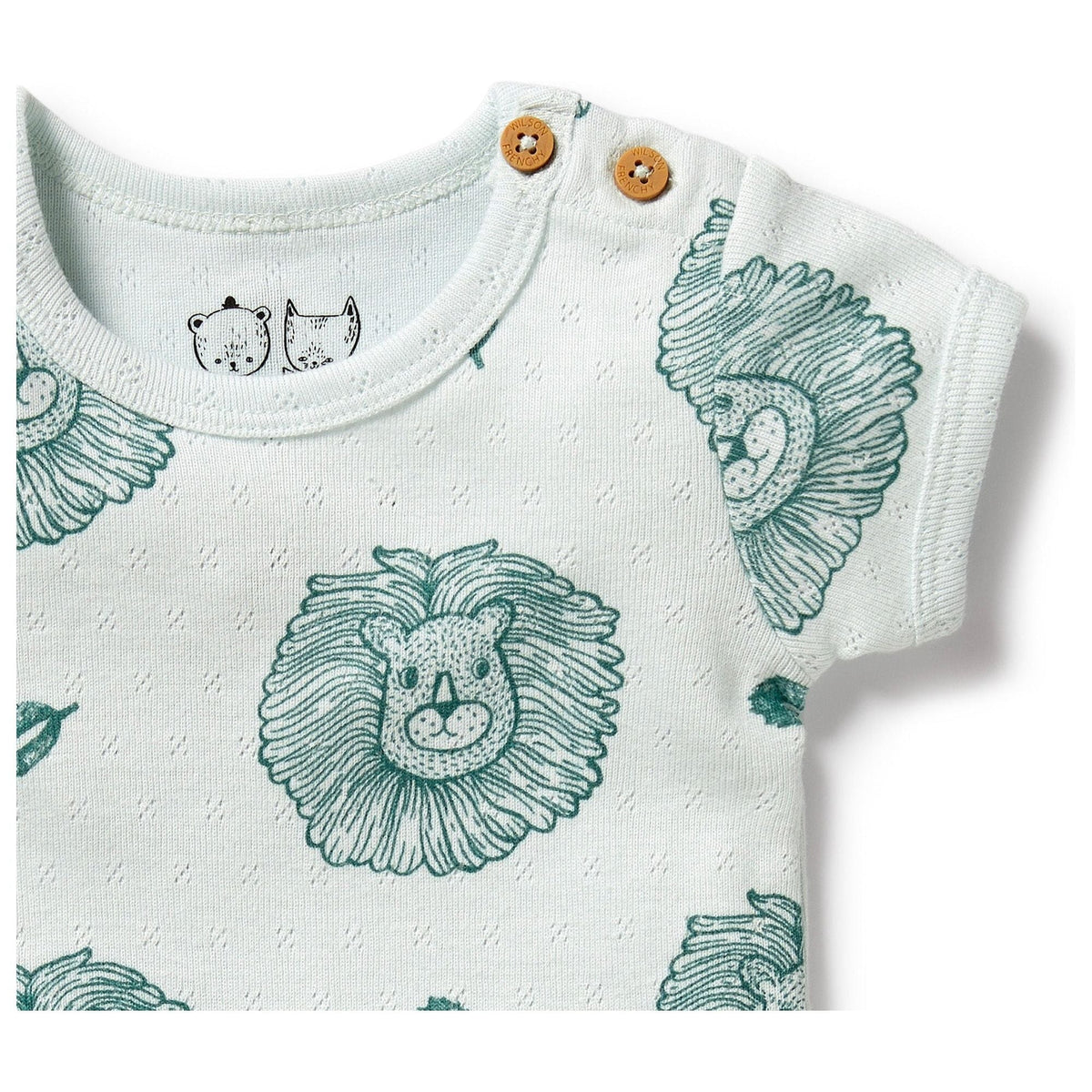Little Lion Organic Pointelle Bodysuit